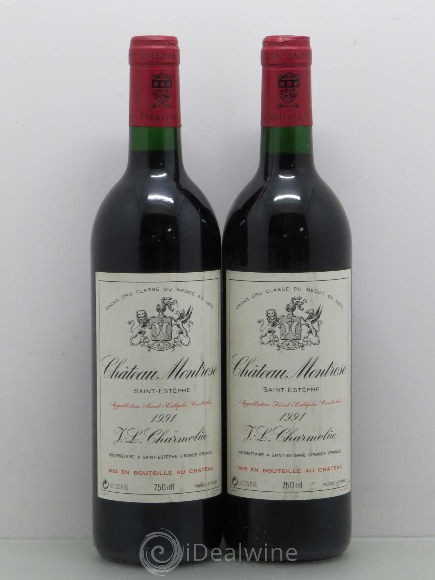 Château Montrose 2ème Grand Cru Classé 1991 - Lot de 2 bouteilles - 0
