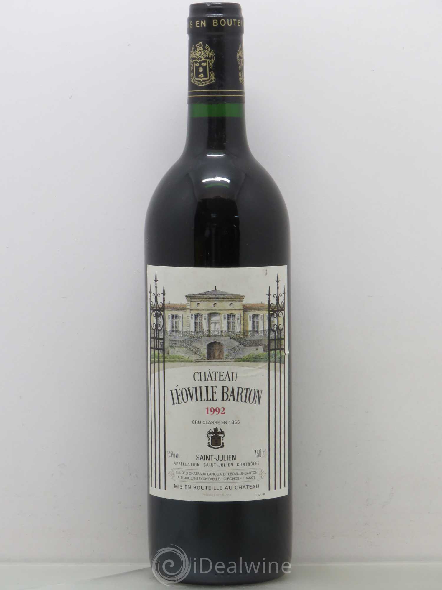 Château Léoville Barton 2ème Grand Cru Classé 1992 - Lot de 1 bouteille - 0