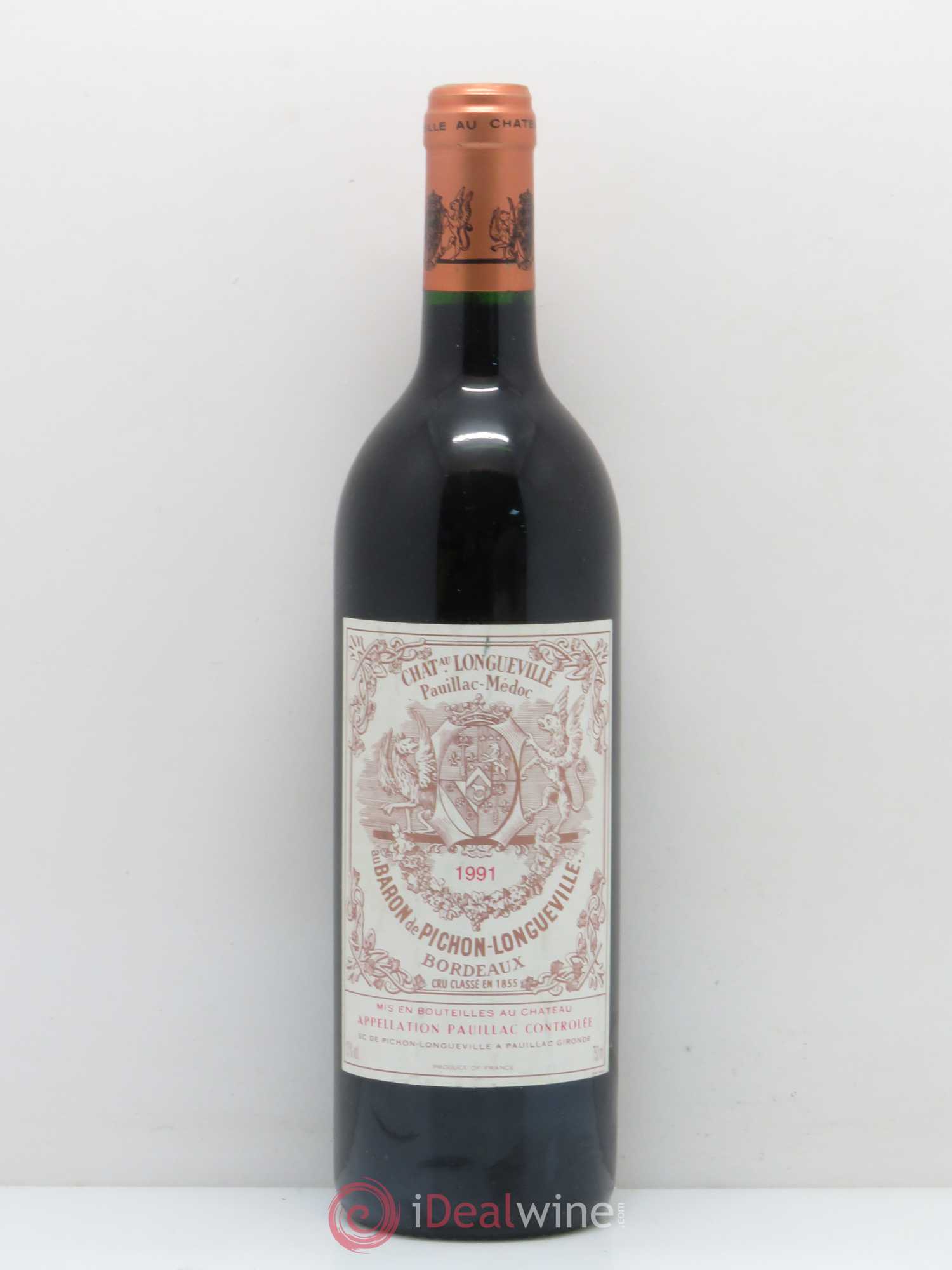 Pichon Longueville Baron 2ème Grand Cru Classé 1991 - Lot de 1 bouteille - 0