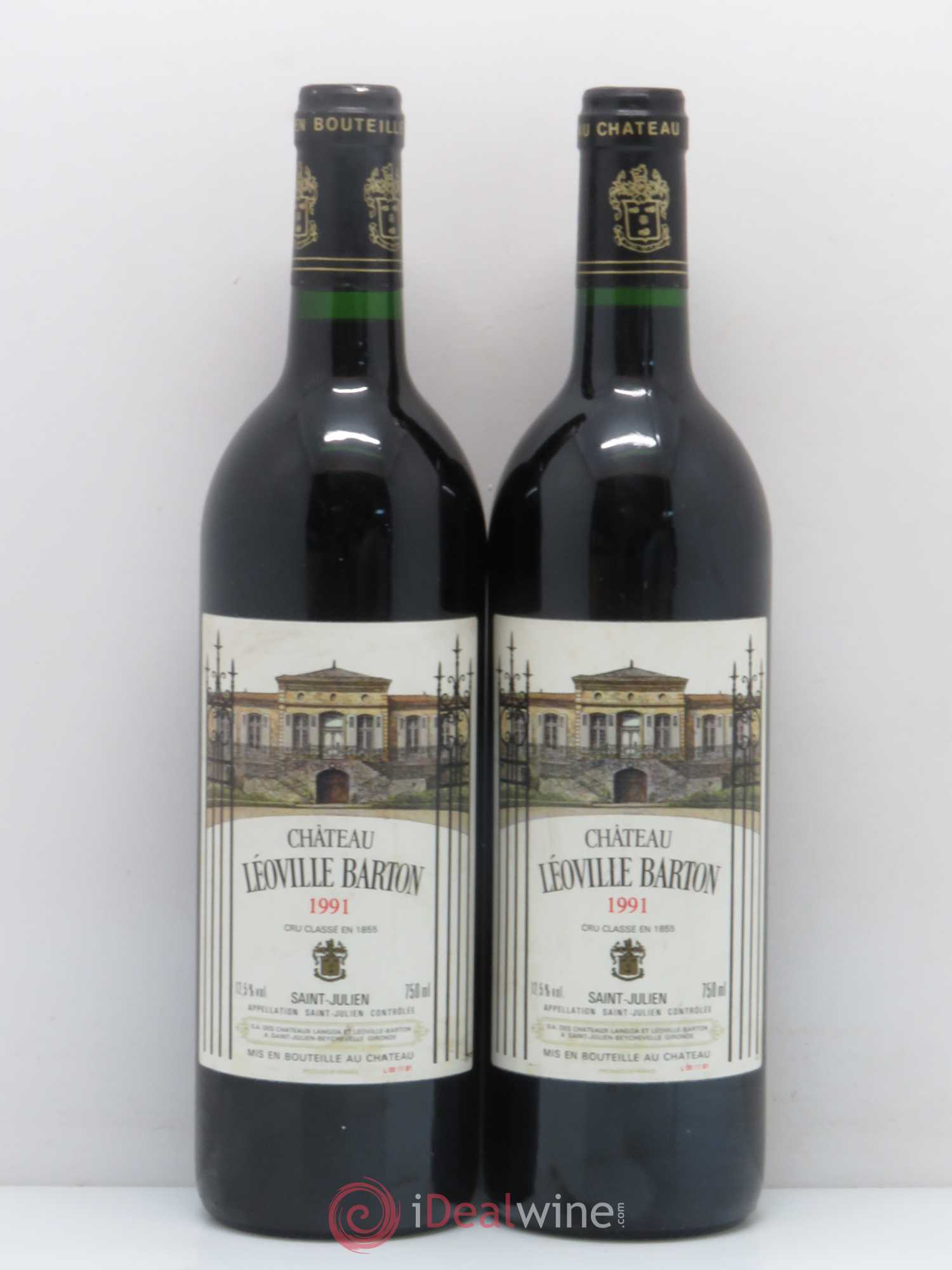 Château Léoville Barton 2ème Grand Cru Classé 1991 - Lot de 2 bouteilles - 0