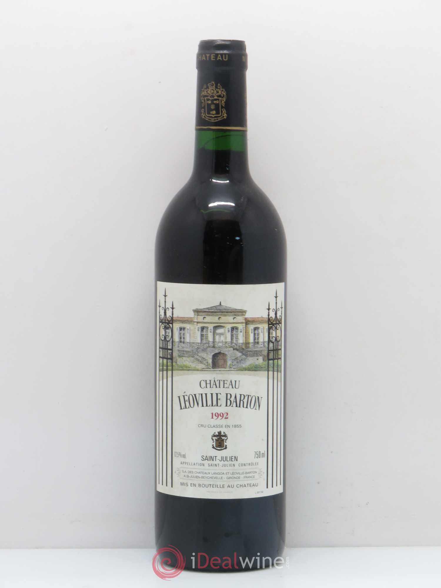 Château Léoville Barton 2ème Grand Cru Classé 1992 - Lot de 1 bouteille - 0