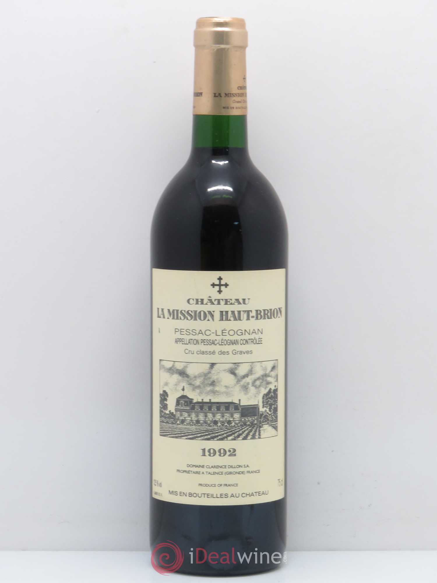 Château la Mission Haut-Brion Cru Classé de Graves 1992 - Lot de 1 bouteille - 0