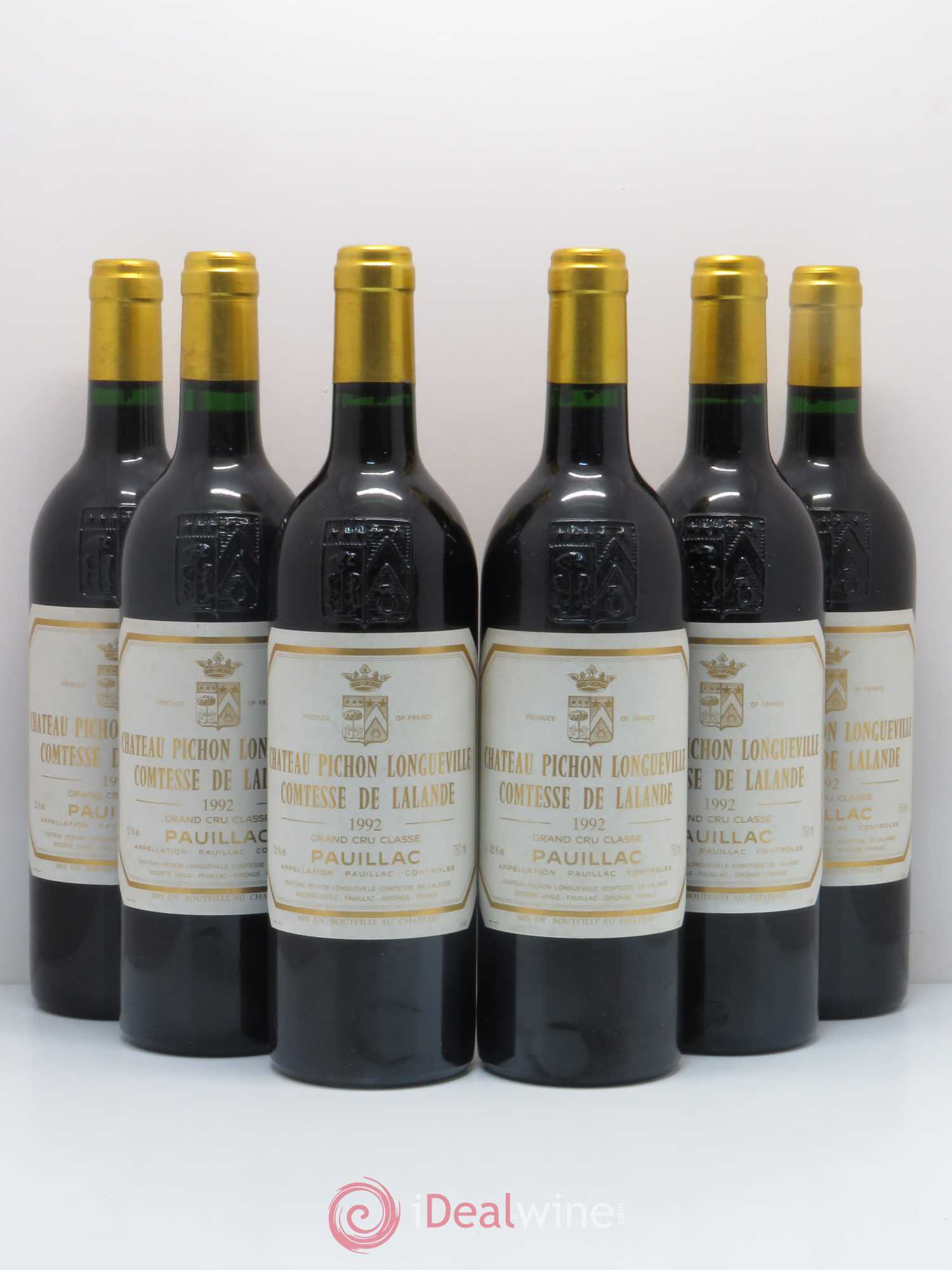 Château Pichon Longueville Comtesse de Lalande 2ème Grand Cru Classé 1992 - Lot de 6 bouteilles - 0