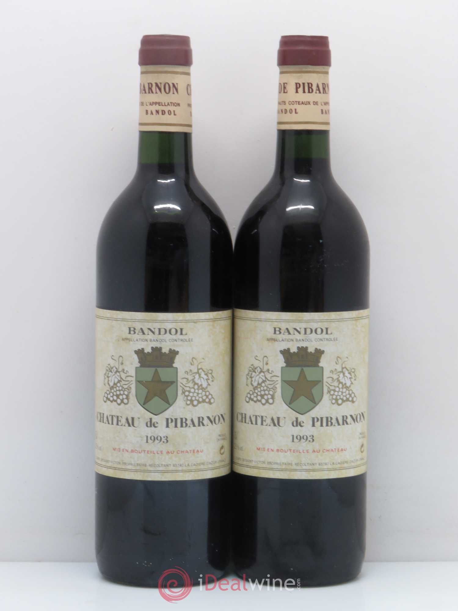 Bandol Château de Pibarnon Comte de Saint-Victor 1993 - Lot de 2 bouteilles - 0