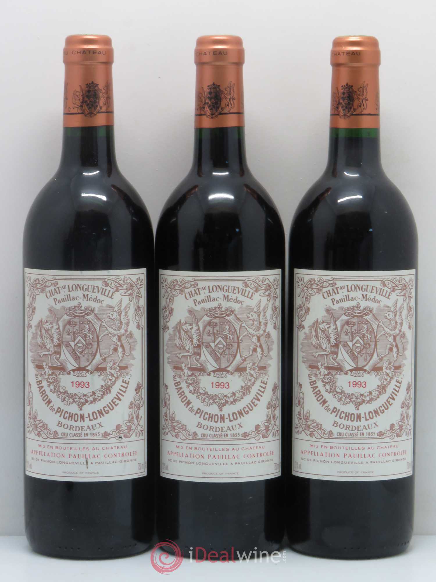 Pichon Longueville Baron 2ème Grand Cru Classé 1993 - Lot de 6 bouteilles - 1