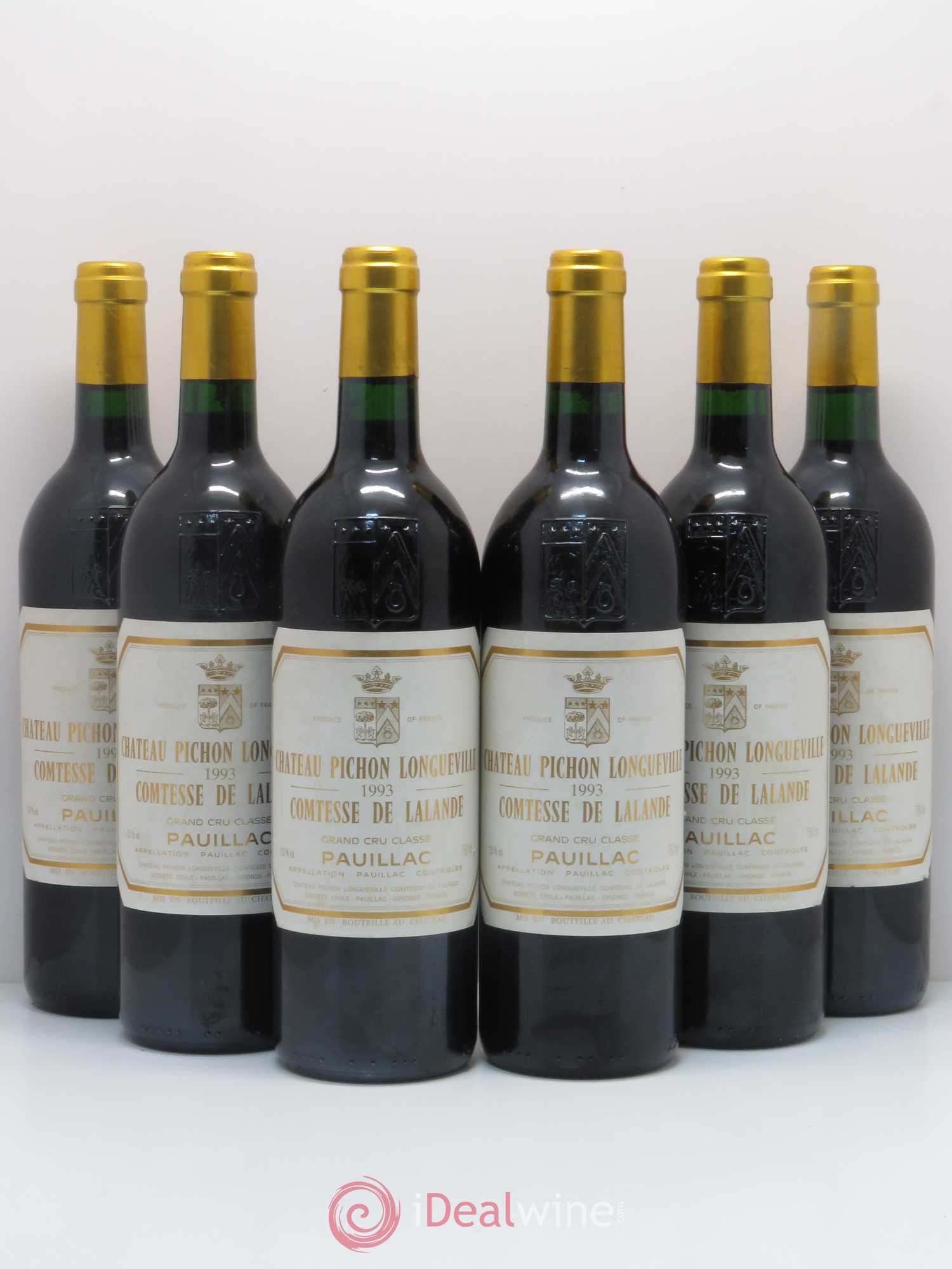 Château Pichon Longueville Comtesse de Lalande 2ème Grand Cru Classé 1993 - Lot de 6 bouteilles - 0