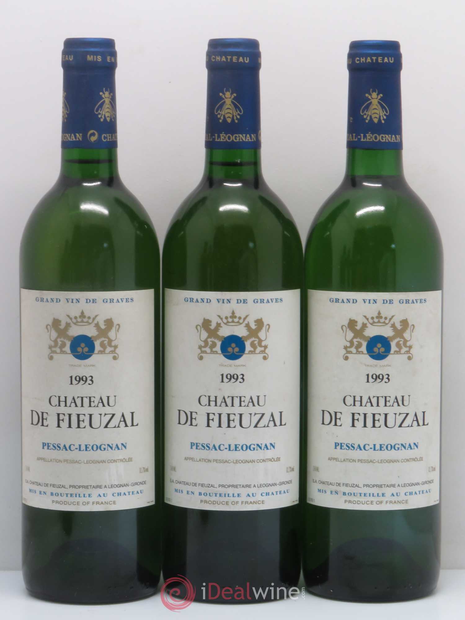 Château de Fieuzal 1993 - Lot de 6 bouteilles - 1