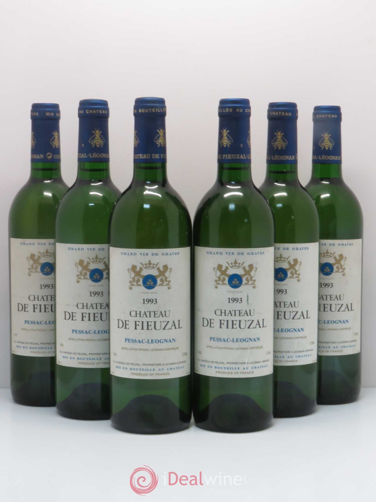 Château de Fieuzal 1993 - Lot de 6 bouteilles - 0