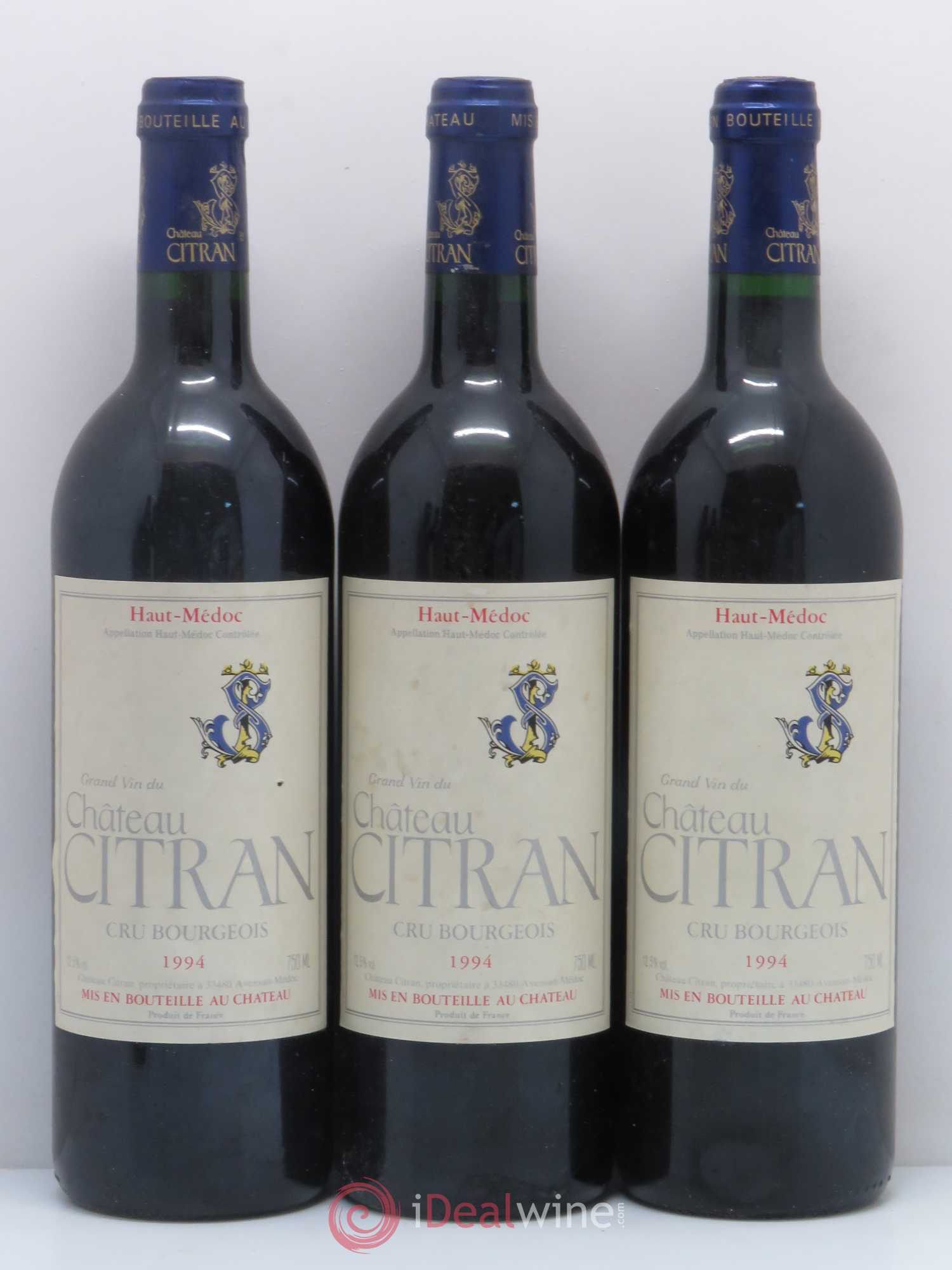 Château Citran Cru Bourgeois 1994 - Lot de 6 bouteilles - 1