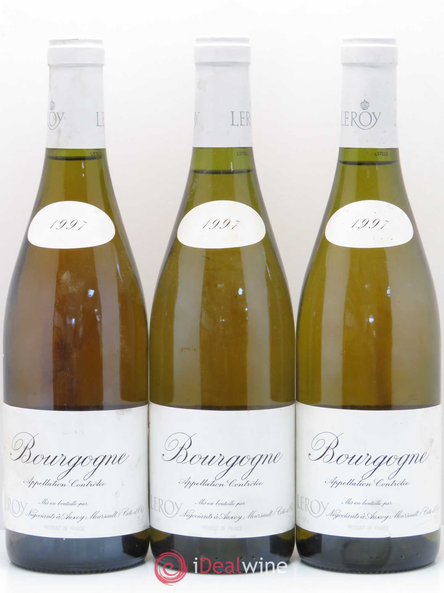 Bourgogne Leroy SA 1997 - Lot de 3 bouteilles - 0