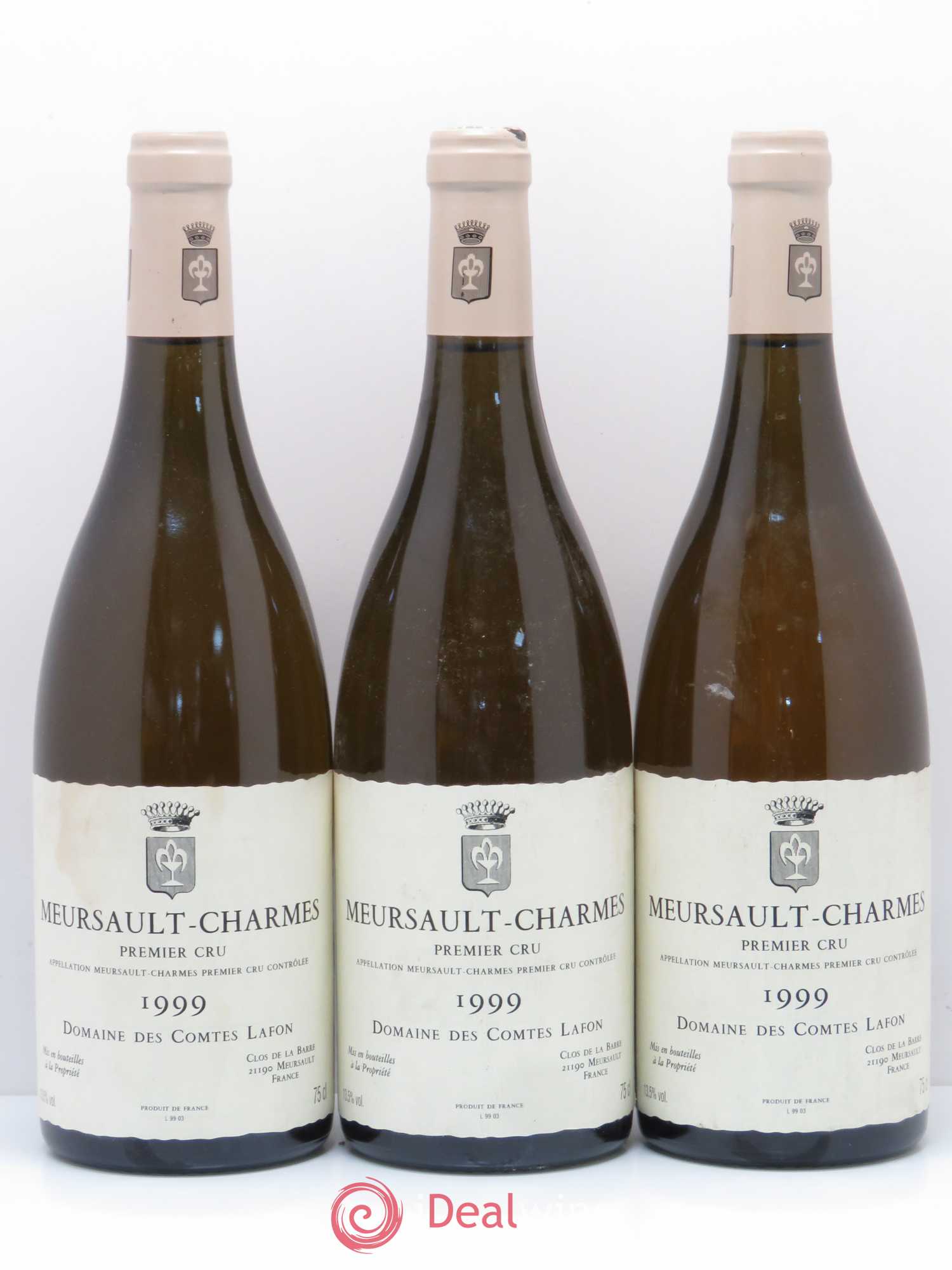 Meursault 1er Cru Charmes Comtes Lafon (Domaine des) 1999 - Lot de 3 bouteilles - 0