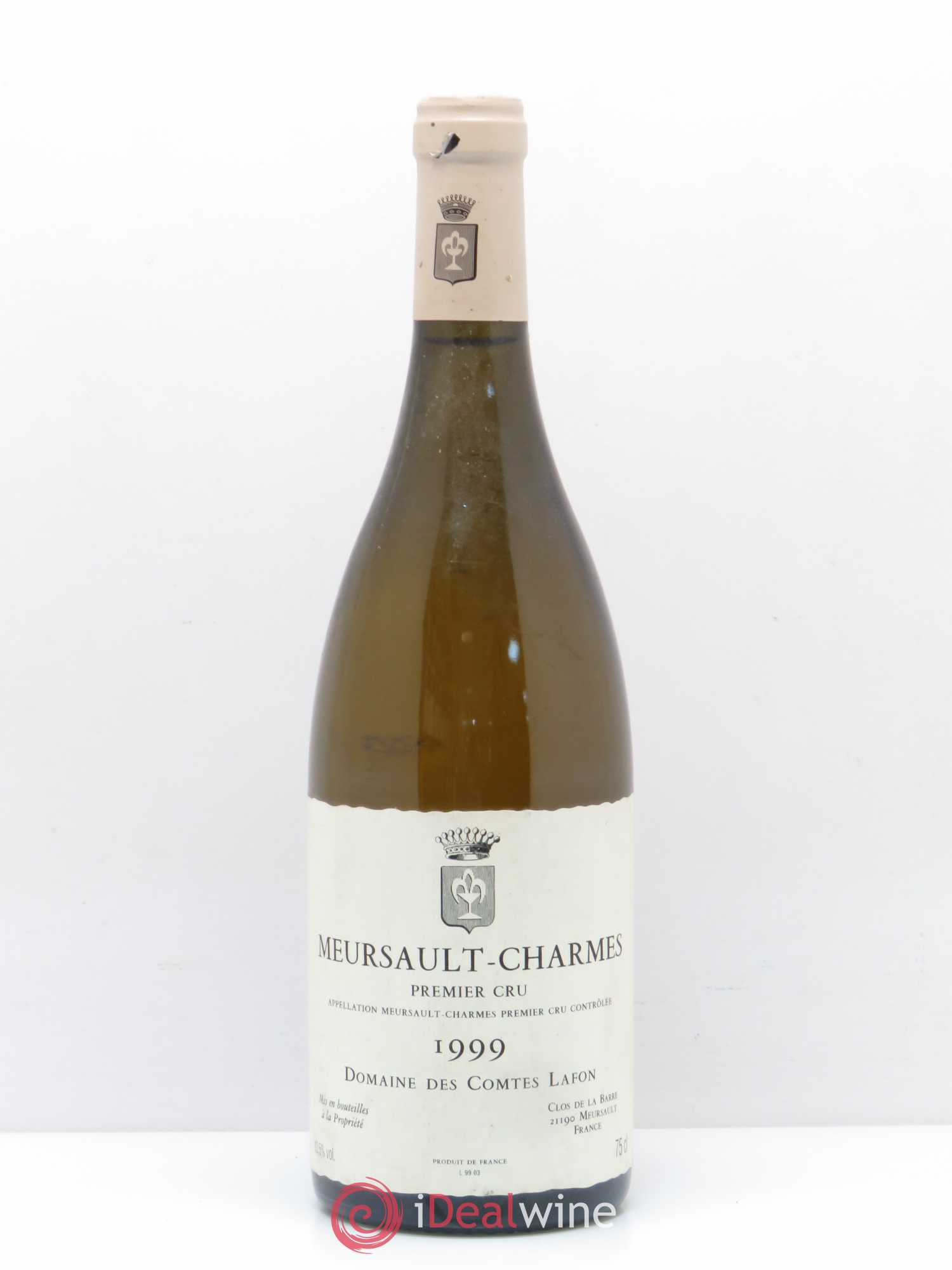 Meursault 1er Cru Charmes Comtes Lafon (Domaine des) 1999 - Lot de 1 bouteille - 0