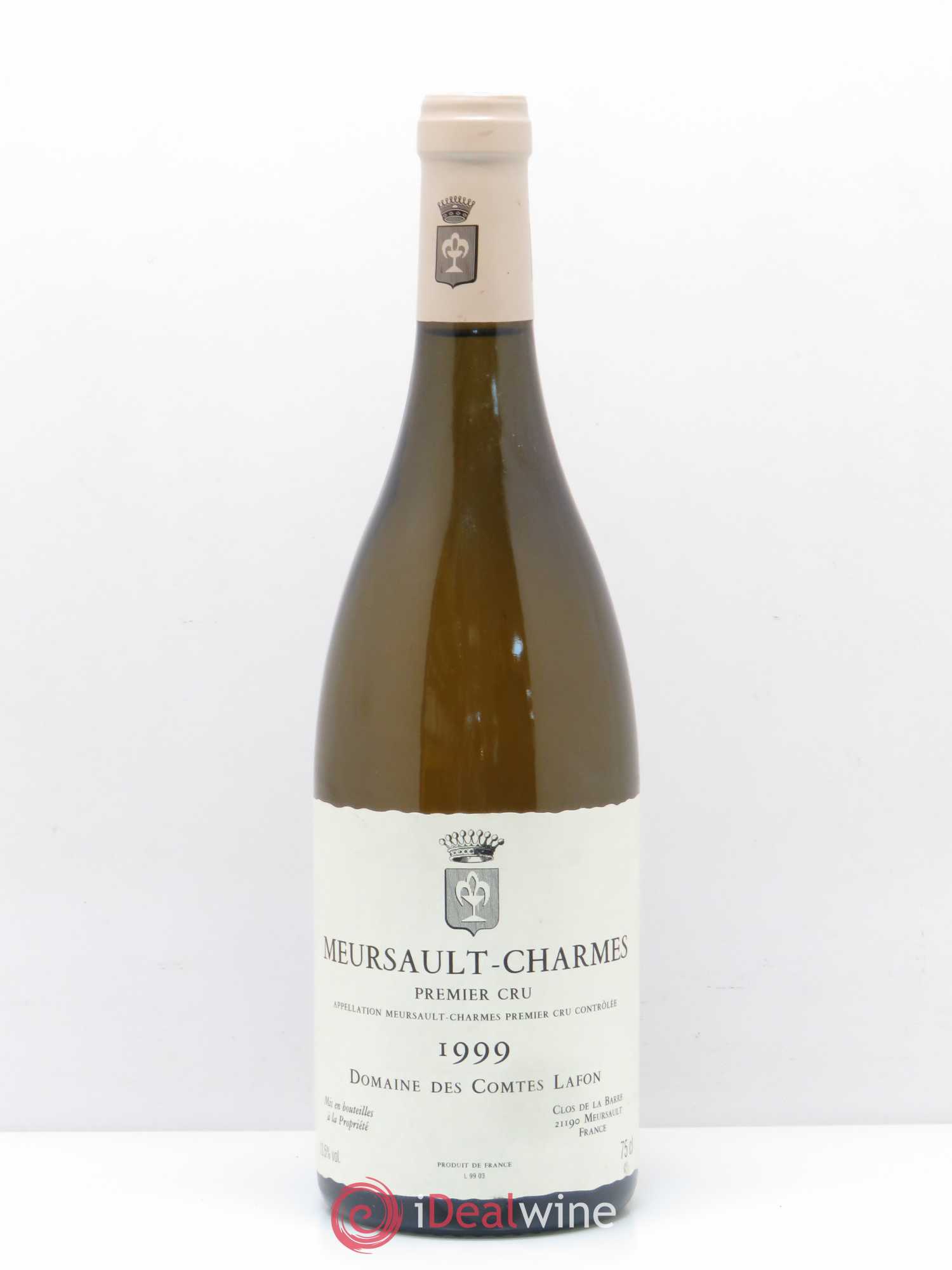 Meursault 1er Cru Charmes Comtes Lafon (Domaine des) 1999 - Lot de 1 bouteille - 0