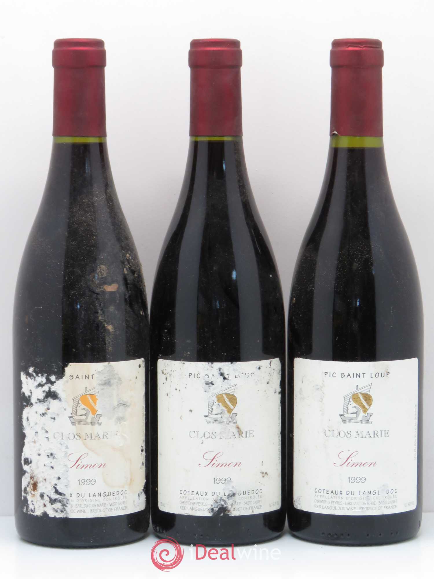 Pic Saint-Loup Clos Marie Cuvée Simon Christophe Peyrus et Françoise Julien 1999 - Lot de 6 bouteilles - 2
