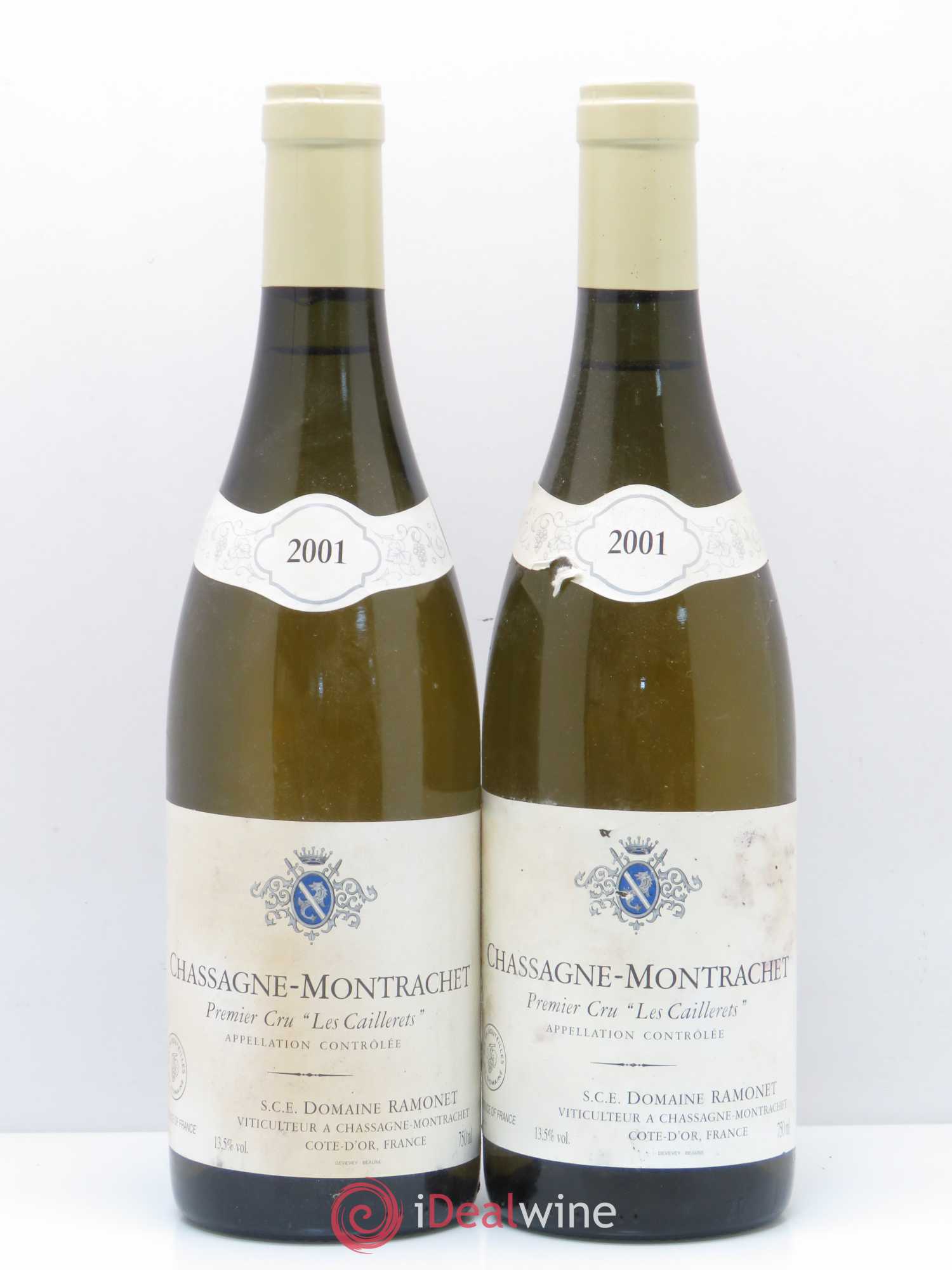 Chassagne-Montrachet 1er Cru Les Caillerets Ramonet (Domaine) 2001 - Lot de 2 bouteilles - 0