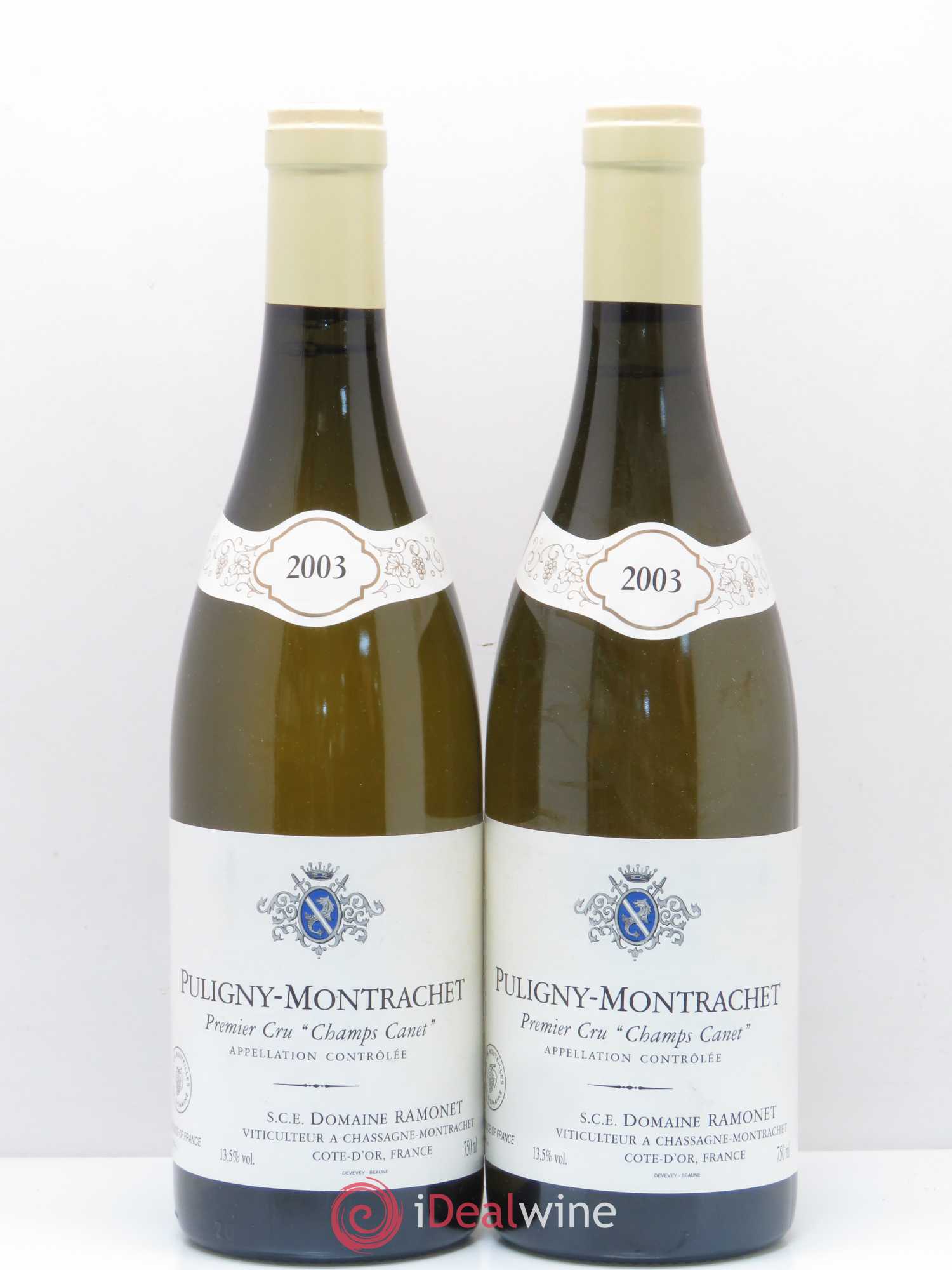 Puligny-Montrachet 1er Cru Champs Canet Ramonet (Domaine) 2003 - Lot de 2 bouteilles - 0