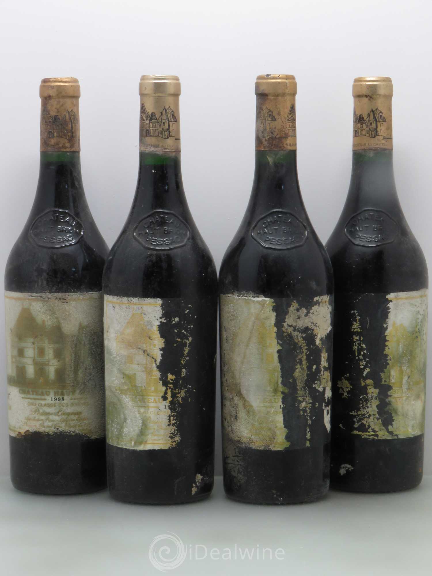 Château Haut Brion 1er Grand Cru Classé 1998 - Lot de 4 bouteilles - 0