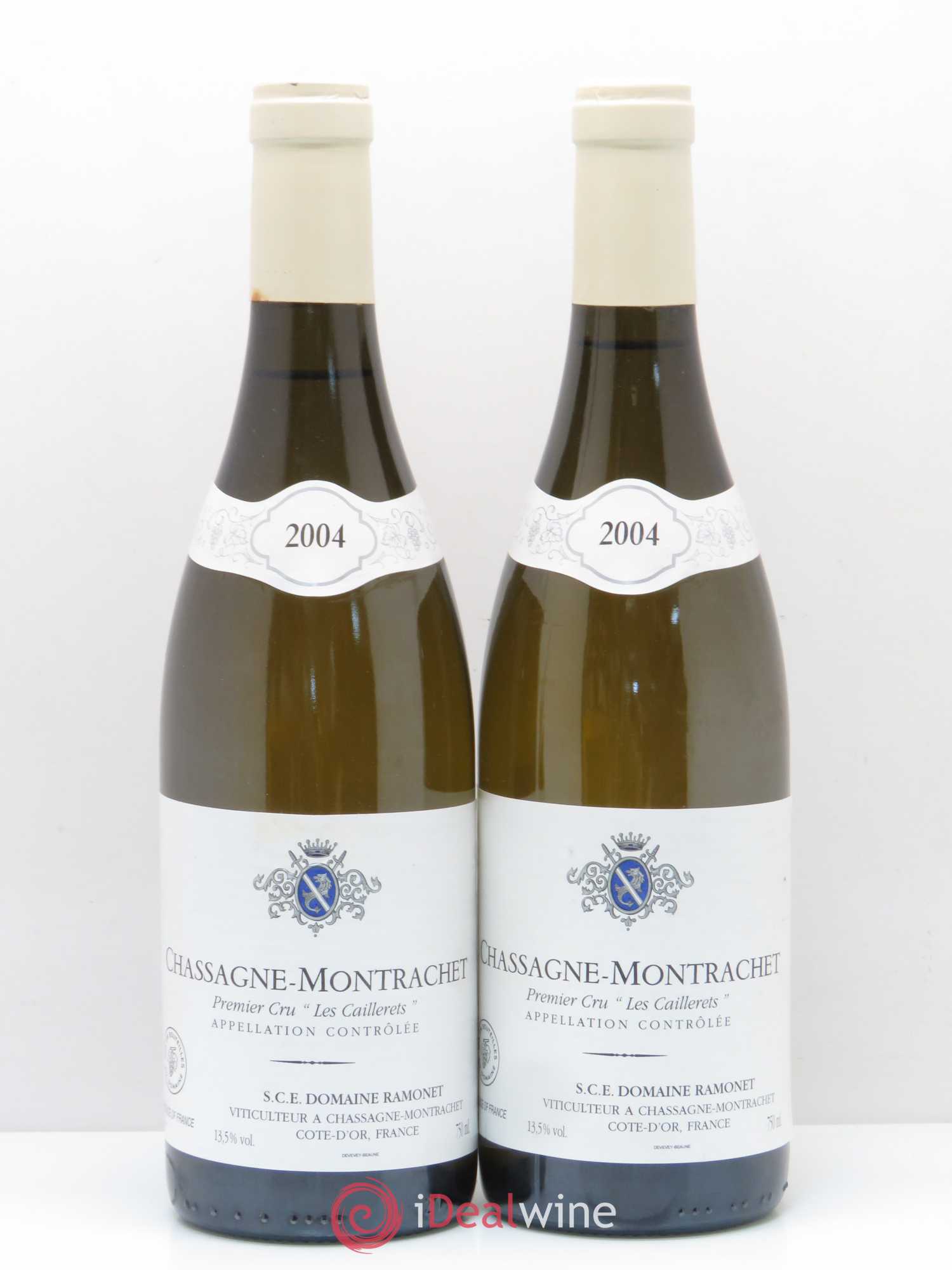 Chassagne-Montrachet 1er Cru Les Caillerets Ramonet (Domaine) 2004 - Lot de 2 bouteilles - 0