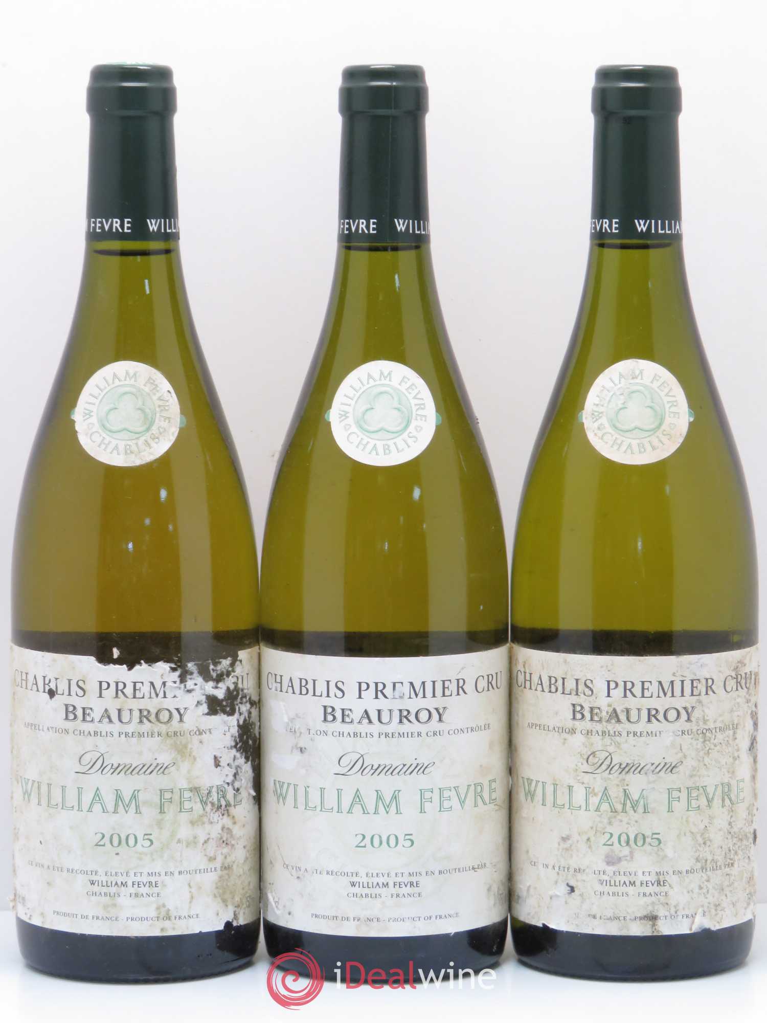 Chablis 1er Cru Beauroy William Fèvre (sans prix de réserve) 2005 - Lot de 3 bouteilles - 0