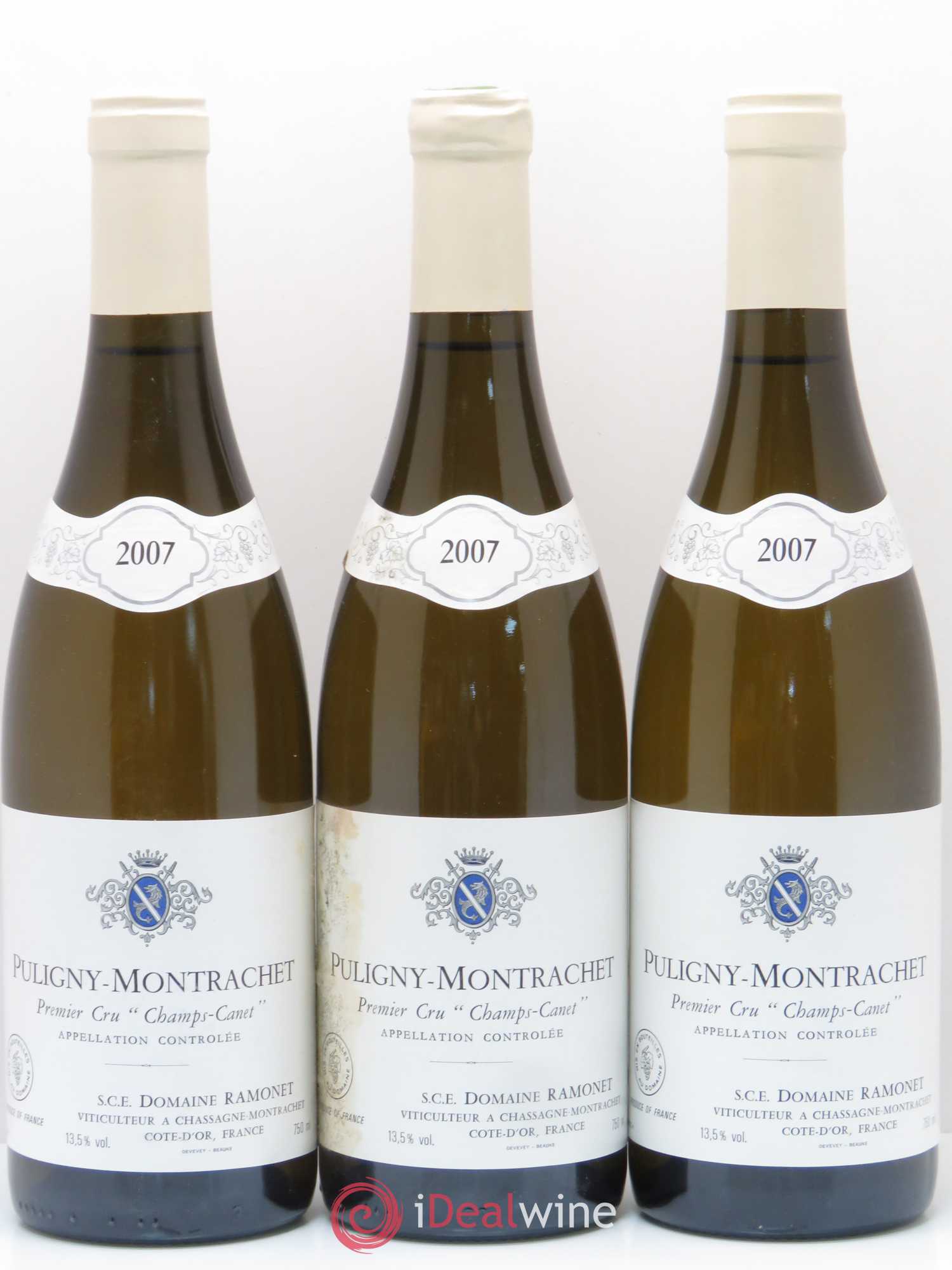 Puligny-Montrachet 1er Cru Champs Canet Ramonet (Domaine) 2007 - Lot de 3 bouteilles - 0