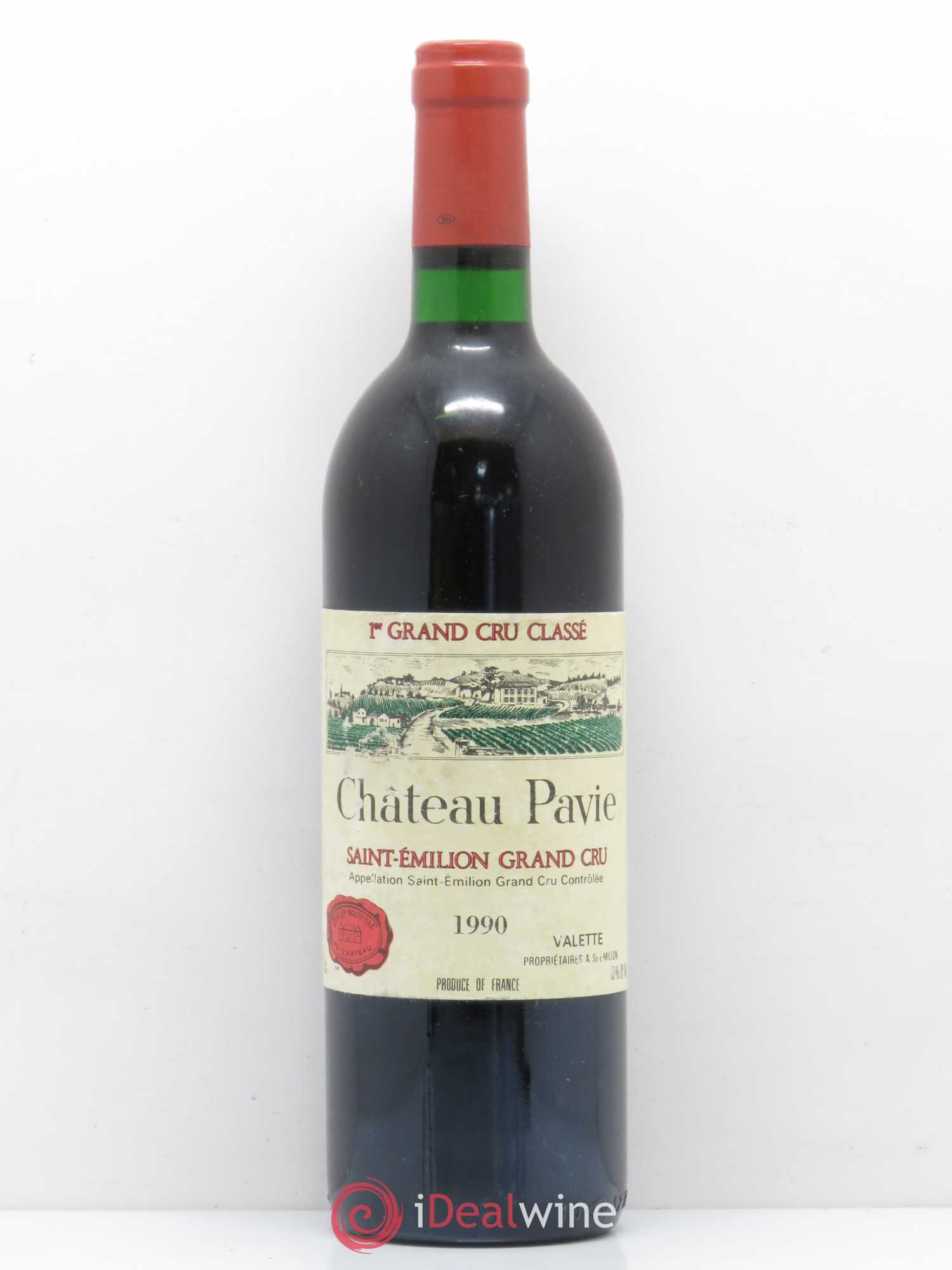 Château Pavie 1er Grand Cru Classé A 1990 - Lot de 1 bouteille - 0