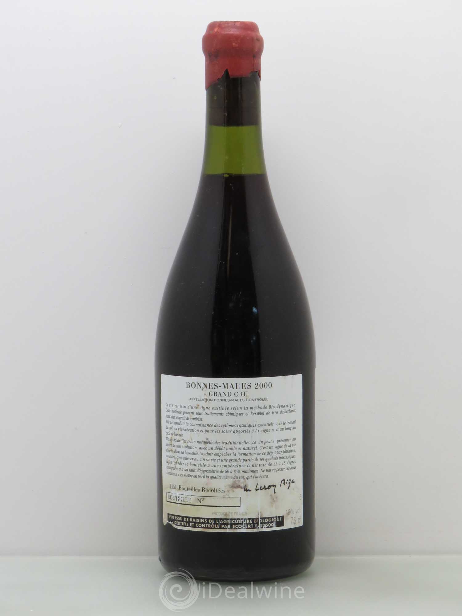 Bonnes-Mares Grand Cru d'Auvenay (Domaine) 2000 - Lot de 1 bouteille - 1