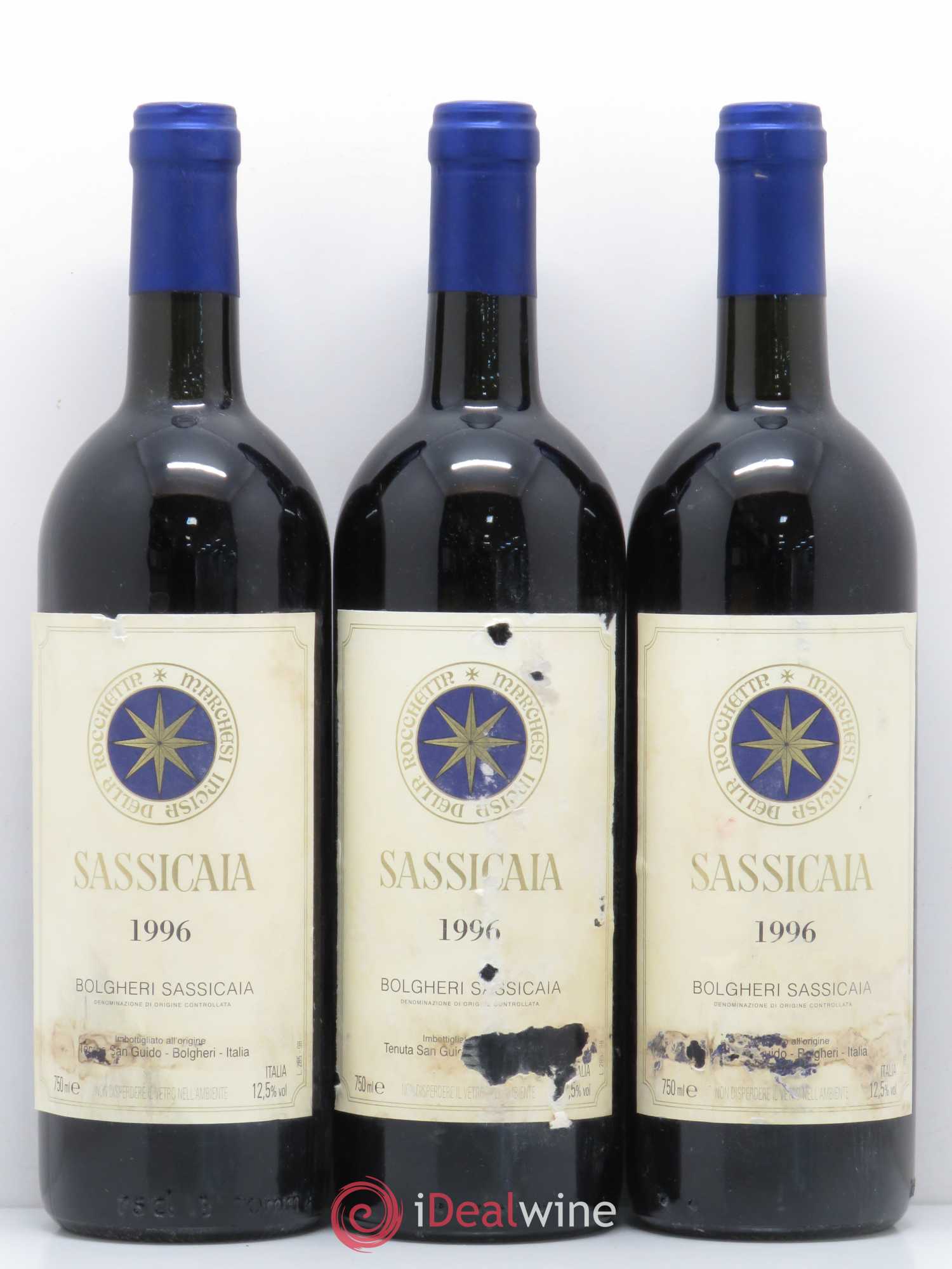 Bolgheri DOC Sassicaia Tenuta San Guido 1996 - Lot de 6 bouteilles - 1