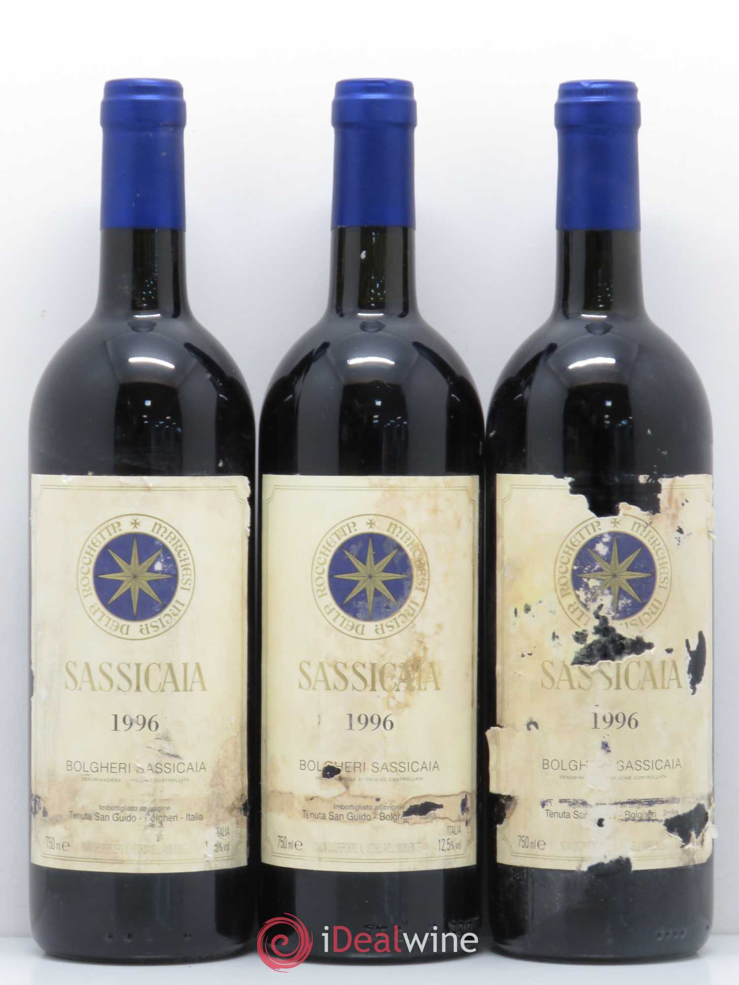 Bolgheri DOC Sassicaia Tenuta San Guido 1996 - Lot de 6 bouteilles - 2