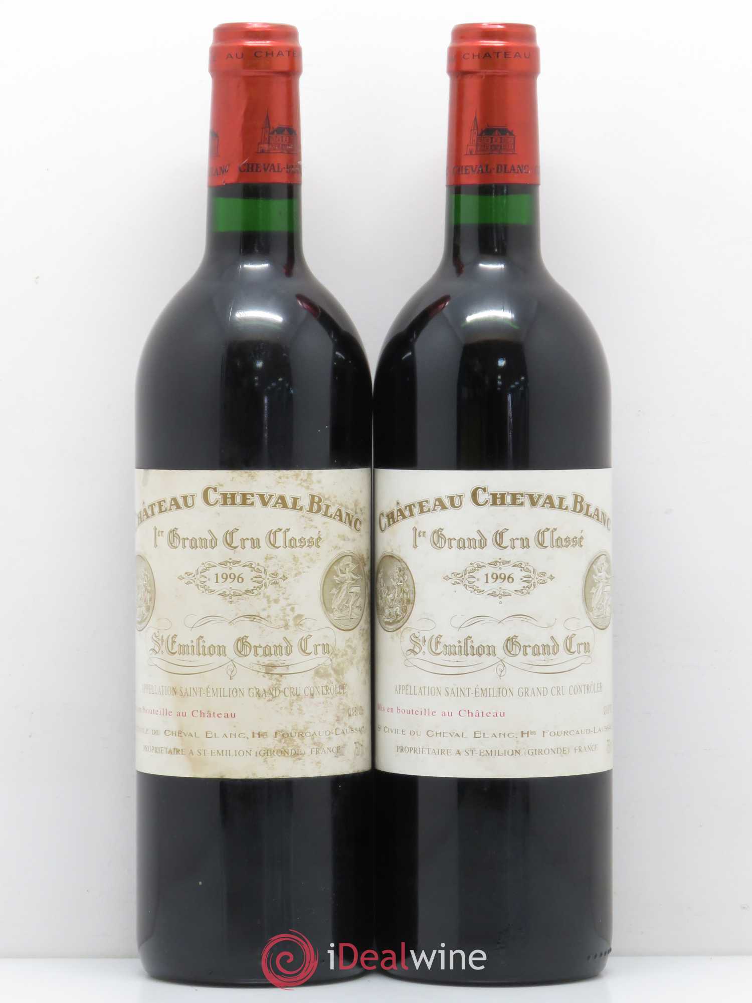 Château Cheval Blanc 1er Grand Cru Classé A 1996 - Lot de 2 bouteilles - 0