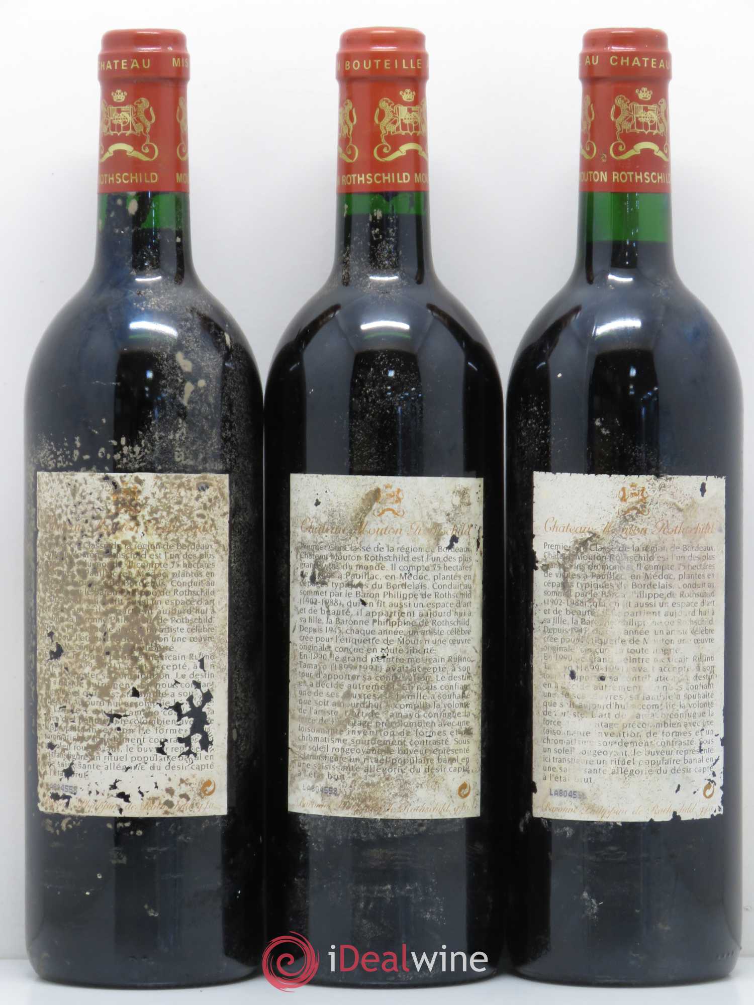 Château Mouton Rothschild 1er Grand Cru Classé 1998 - Lot de 12 bouteilles - 4