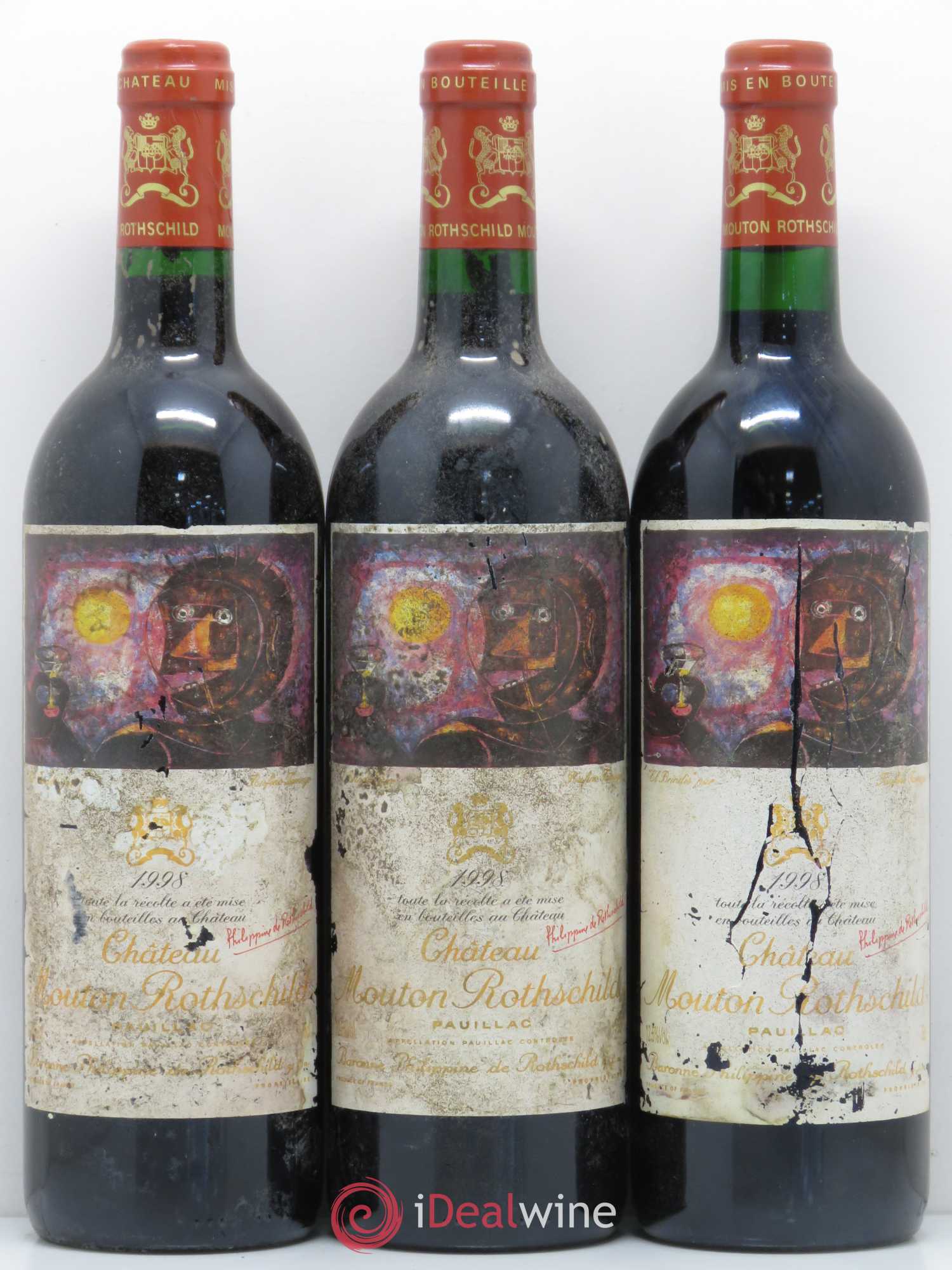 Château Mouton Rothschild 1er Grand Cru Classé 1998 - Lot de 12 bouteilles - 5