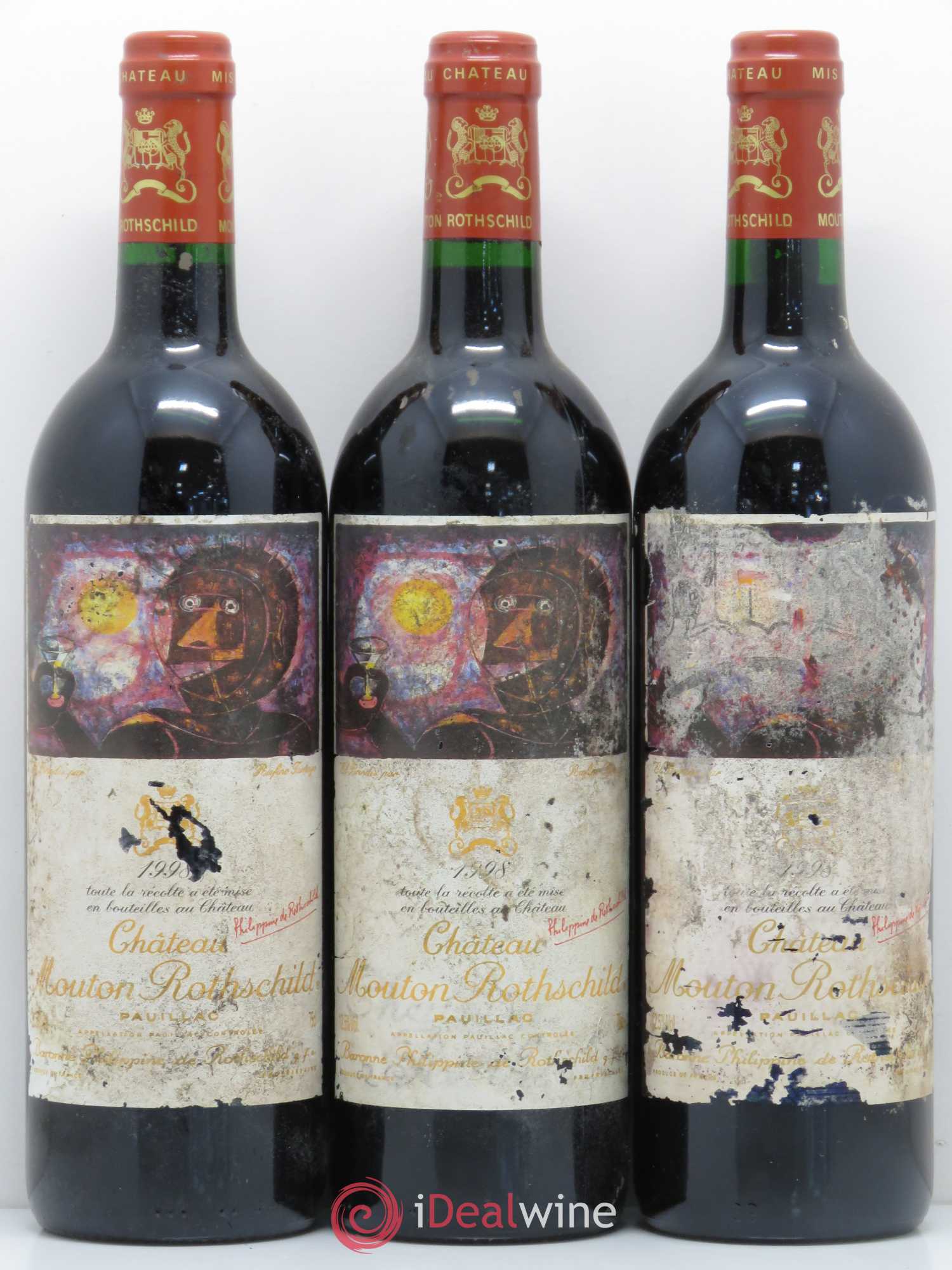 Château Mouton Rothschild 1er Grand Cru Classé 1998 - Lot de 12 bouteilles - 7