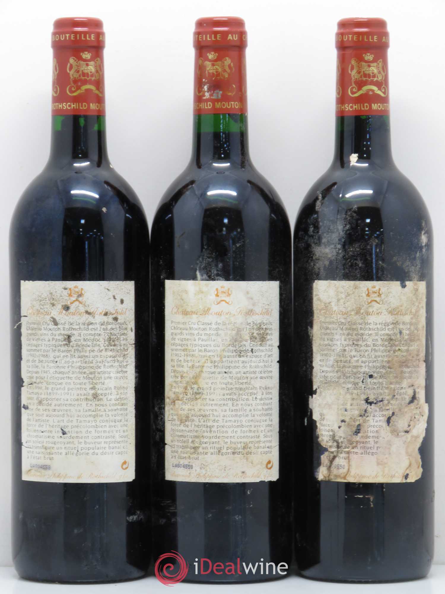 Château Mouton Rothschild 1er Grand Cru Classé 1998 - Lot de 12 bouteilles - 8