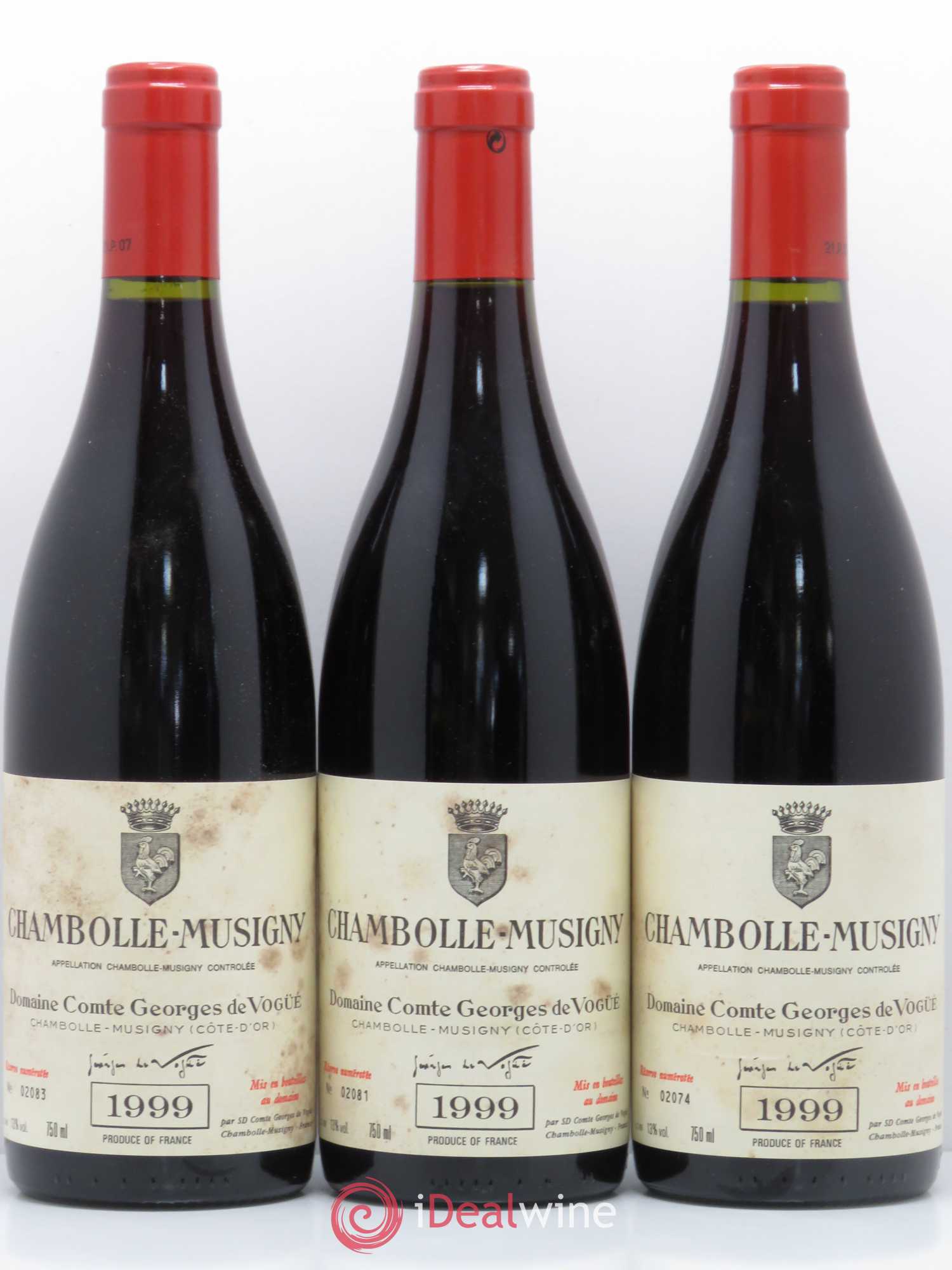 Chambolle-Musigny Comte Georges de Vogüé 1999 - Lot de 12 bouteilles - 1