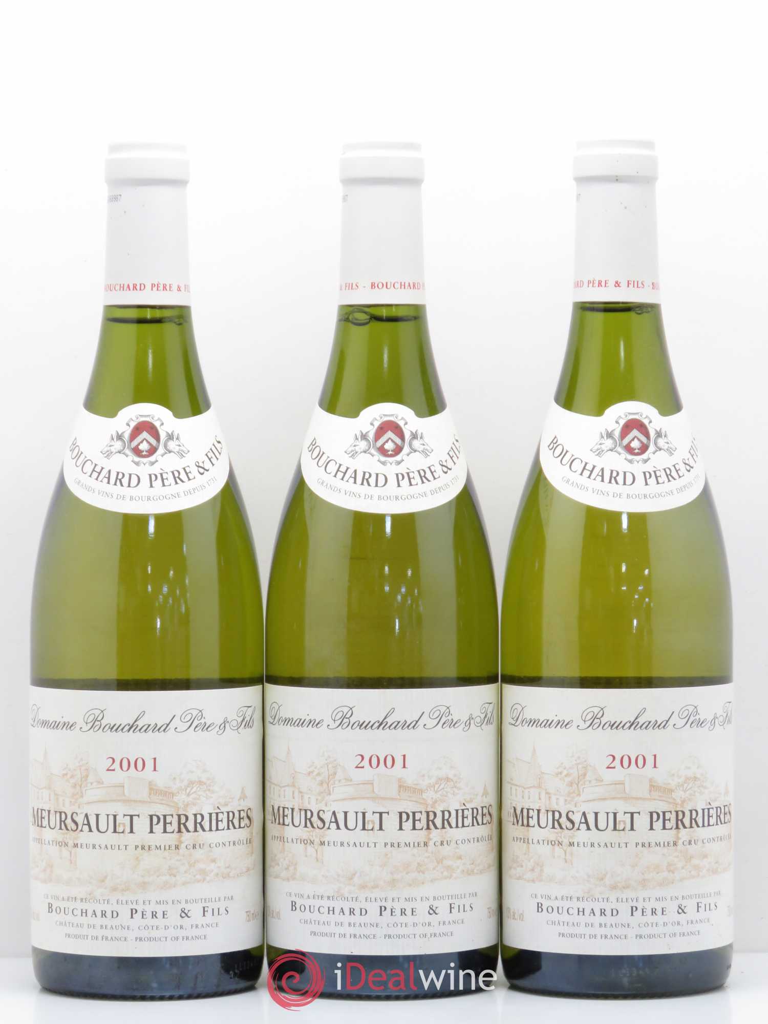Meursault 1er Cru Perrières Bouchard Père & Fils 2001 - Posten von 3 Flaschen - 0