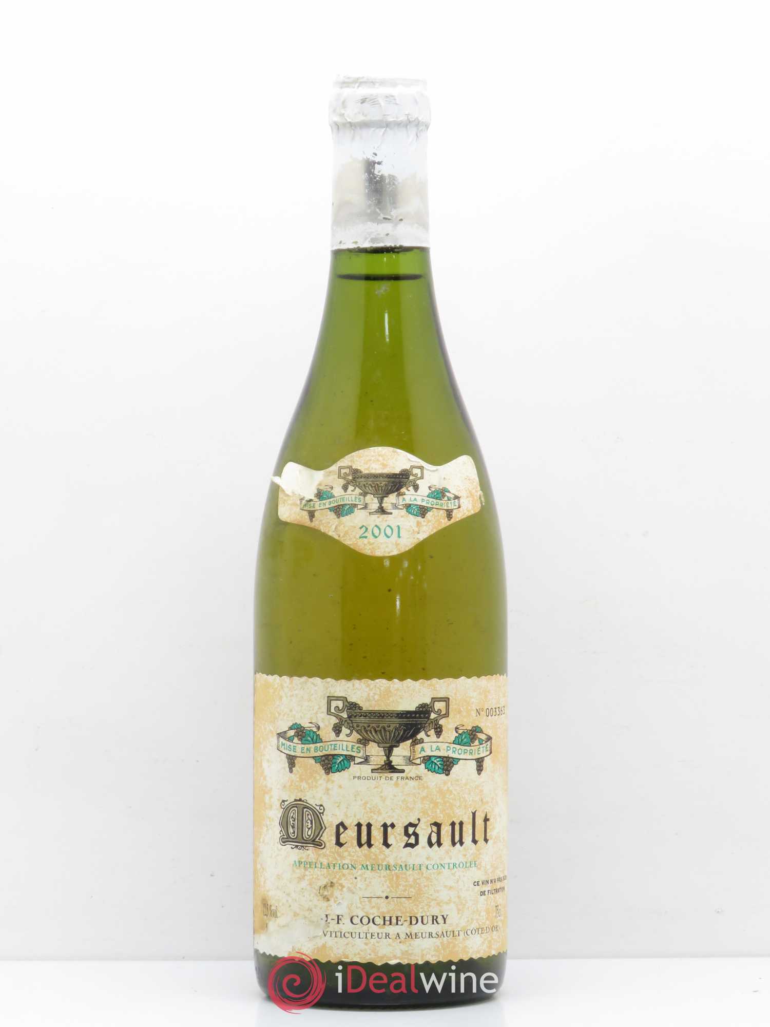 Meursault Coche Dury (Domaine) 2001 - Lot de 1 bouteille - 0