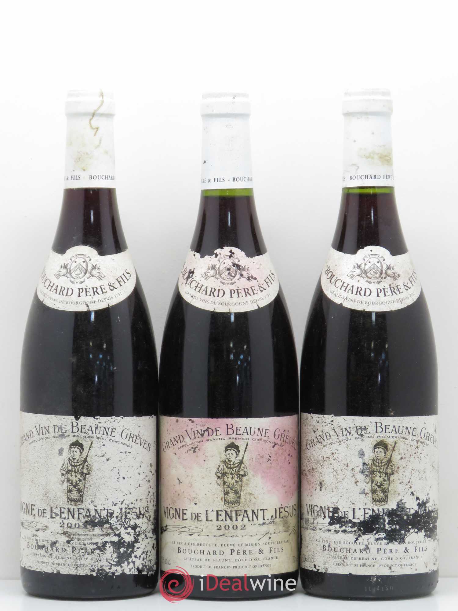 Beaune 1er Cru Grèves - Vigne de l'Enfant Jésus Bouchard Père & Fils 2002 - Lot de 6 bouteilles - 1