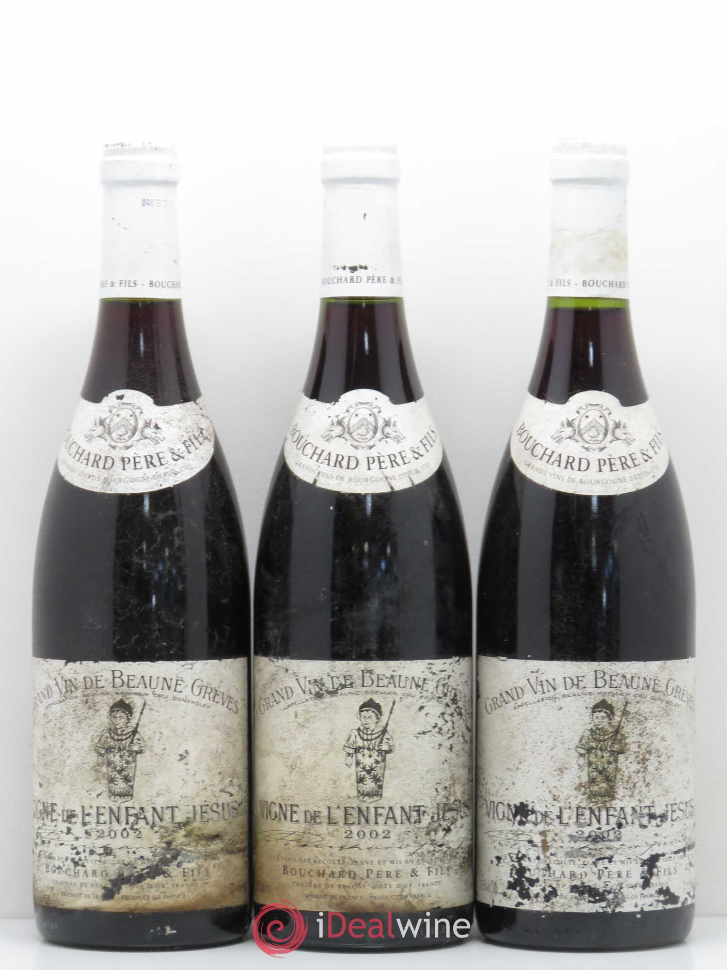 Beaune 1er Cru Grèves - Vigne de l'Enfant Jésus Bouchard Père & Fils 2002 - Lot de 6 bouteilles - 2