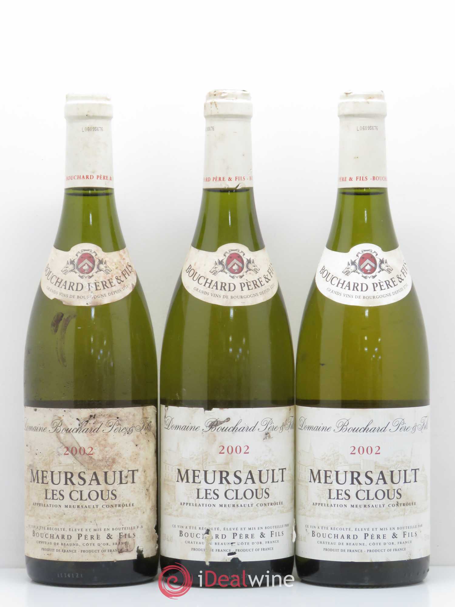 Meursault Les Clous Bouchard Père & Fils 2002 - Lot de 6 bouteilles - 1