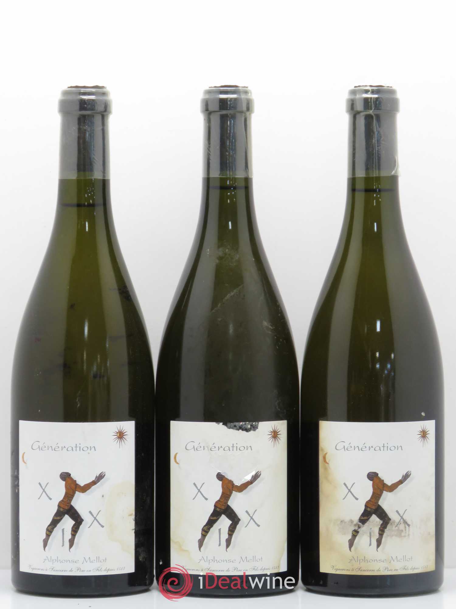 Sancerre Génération XIX Alphonse Mellot (sans prix de réserve) 2003 - Lot de 3 bouteilles - 0