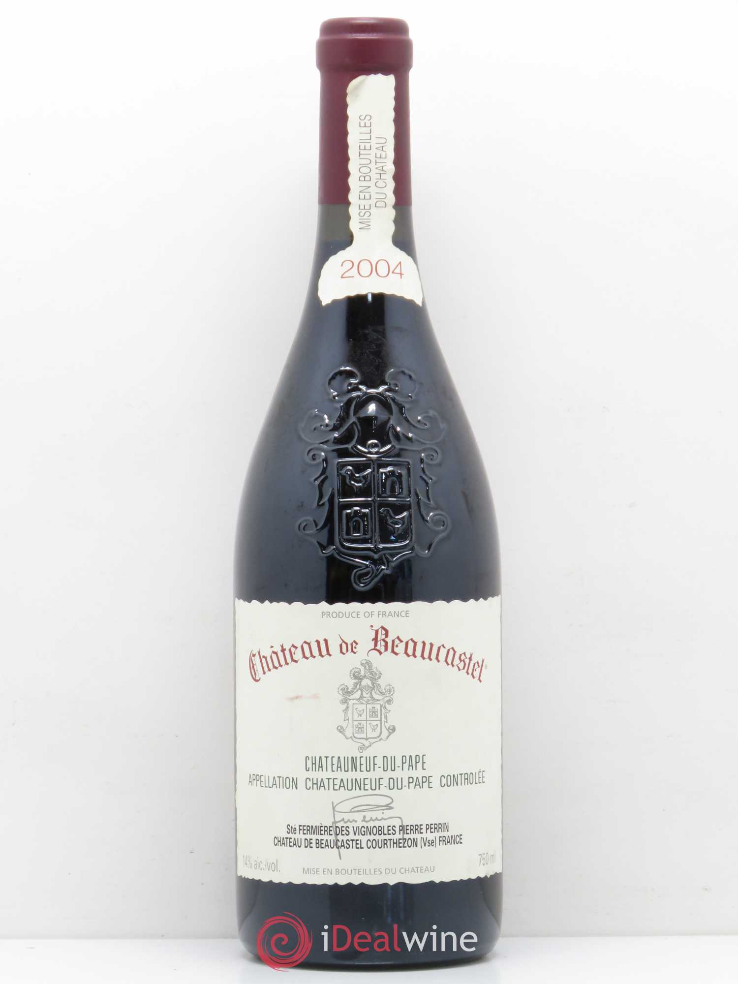 Châteauneuf-du-Pape Château de Beaucastel Famille Perrin 2004 - Lot de 1 bouteille - 0