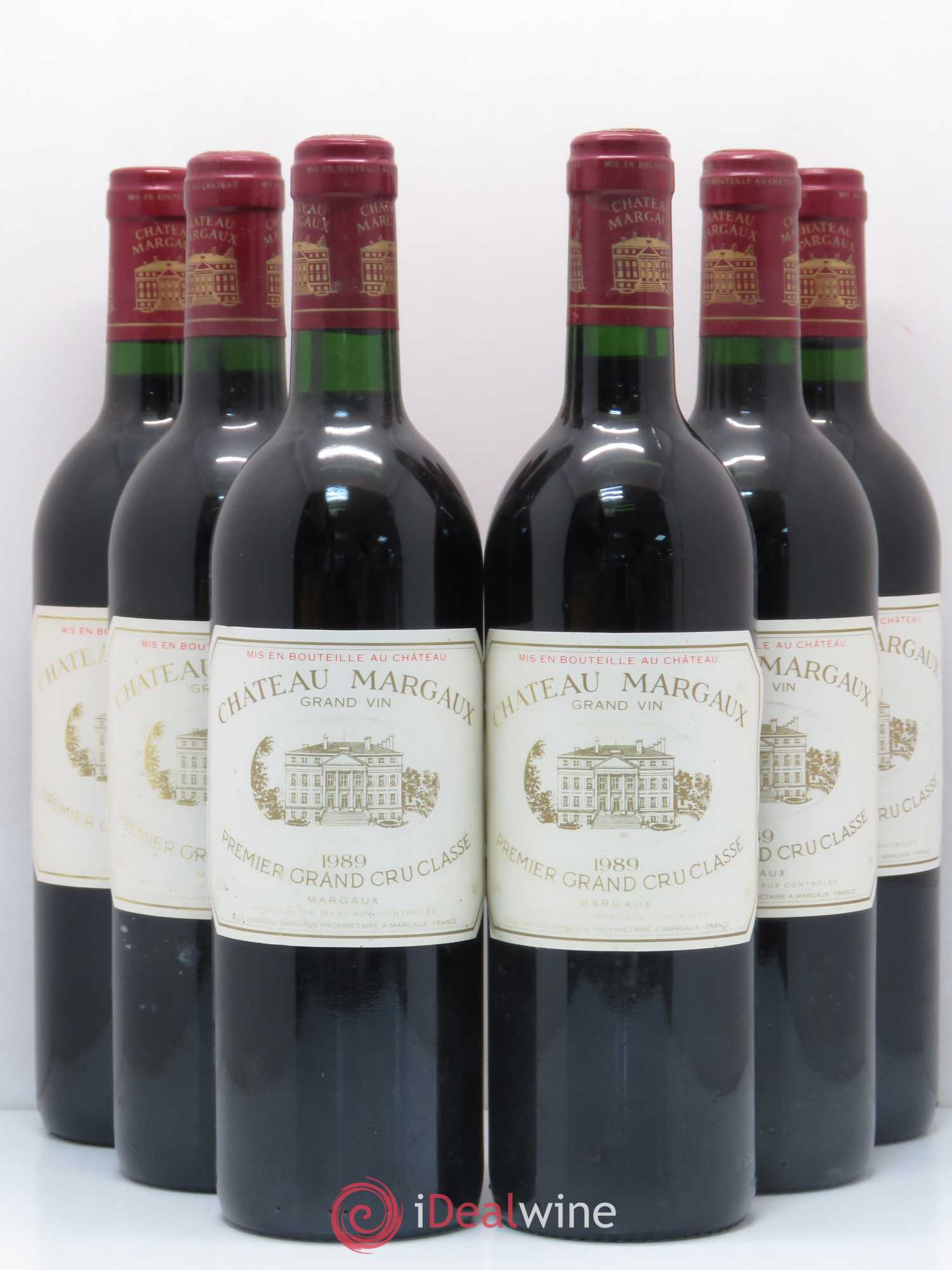 Château Margaux 1er Grand Cru Classé 1989 - Lot de 6 bouteilles - 0