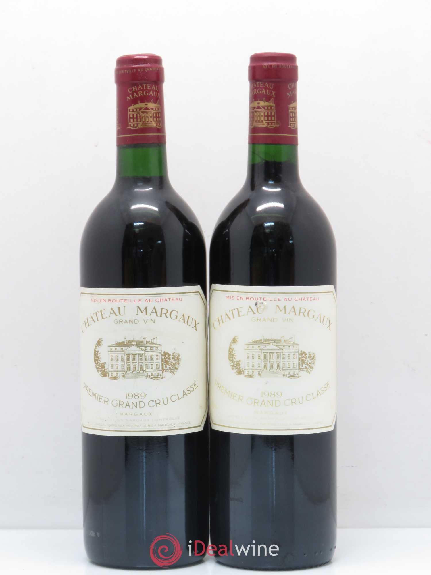 Château Margaux 1er Grand Cru Classé 1989 - Lot de 2 bouteilles - 0