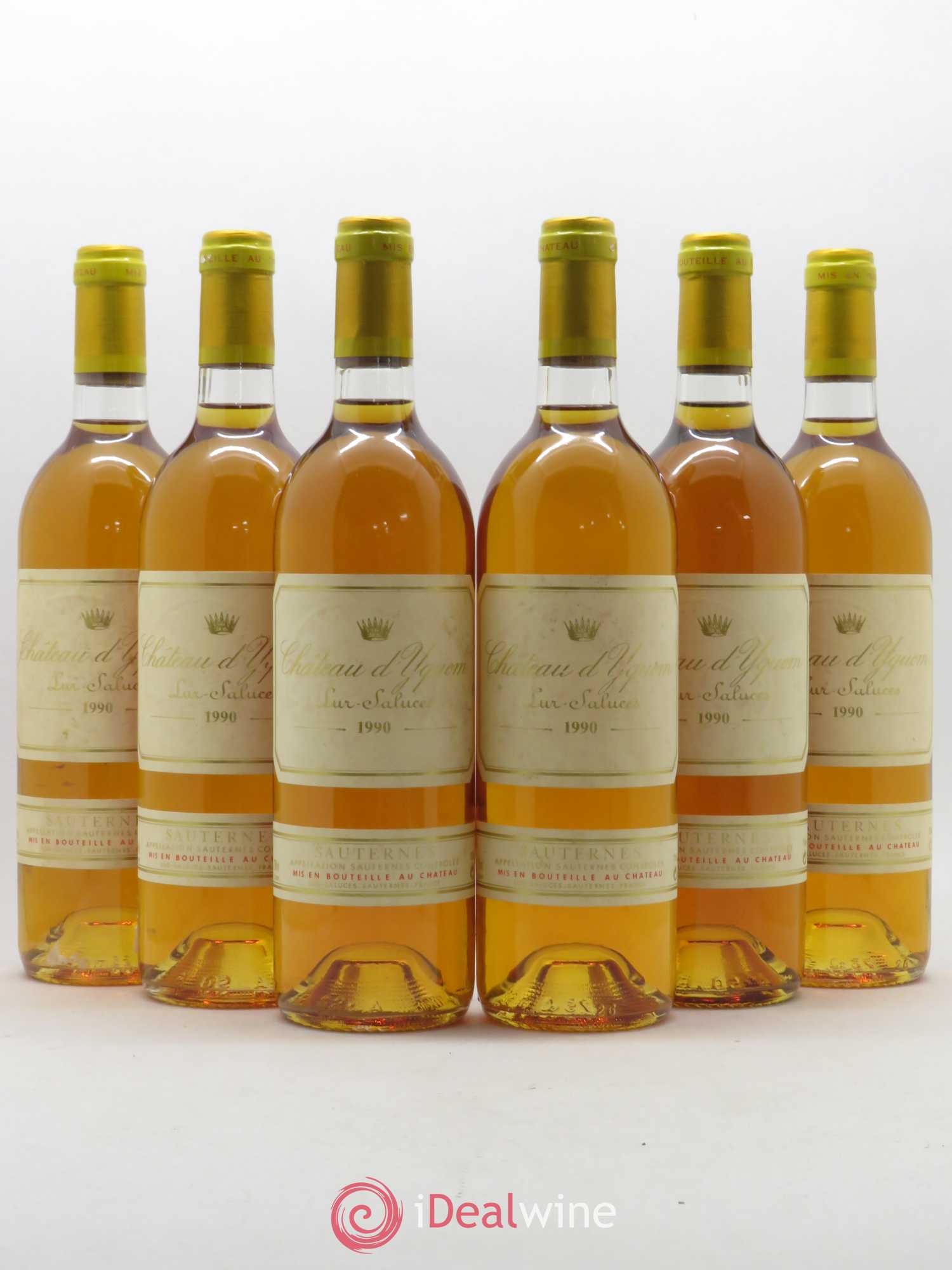 Château d' Yquem 1er Cru Classé Supérieur 1990 - Lotto di 6 bottiglie - 0