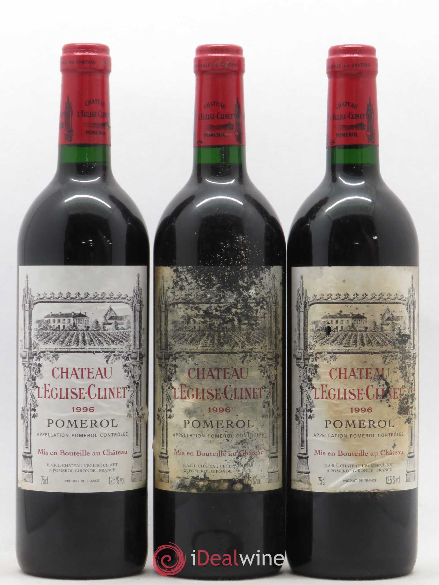 Château l' Église Clinet 1996 - Lot de 12 bouteilles - 1