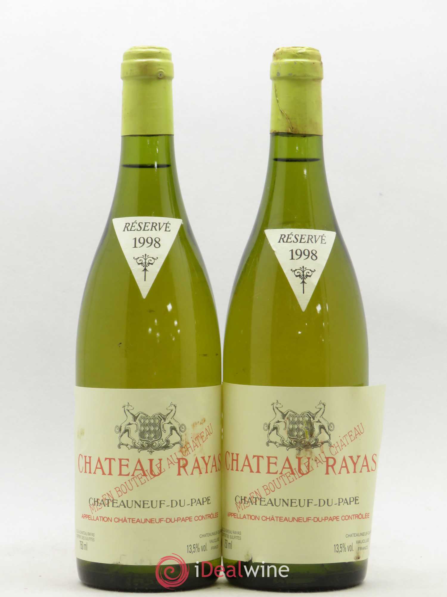 Châteauneuf-du-Pape Château Rayas Emmanuel Reynaud 1998 - Lot de 2 bouteilles - 0