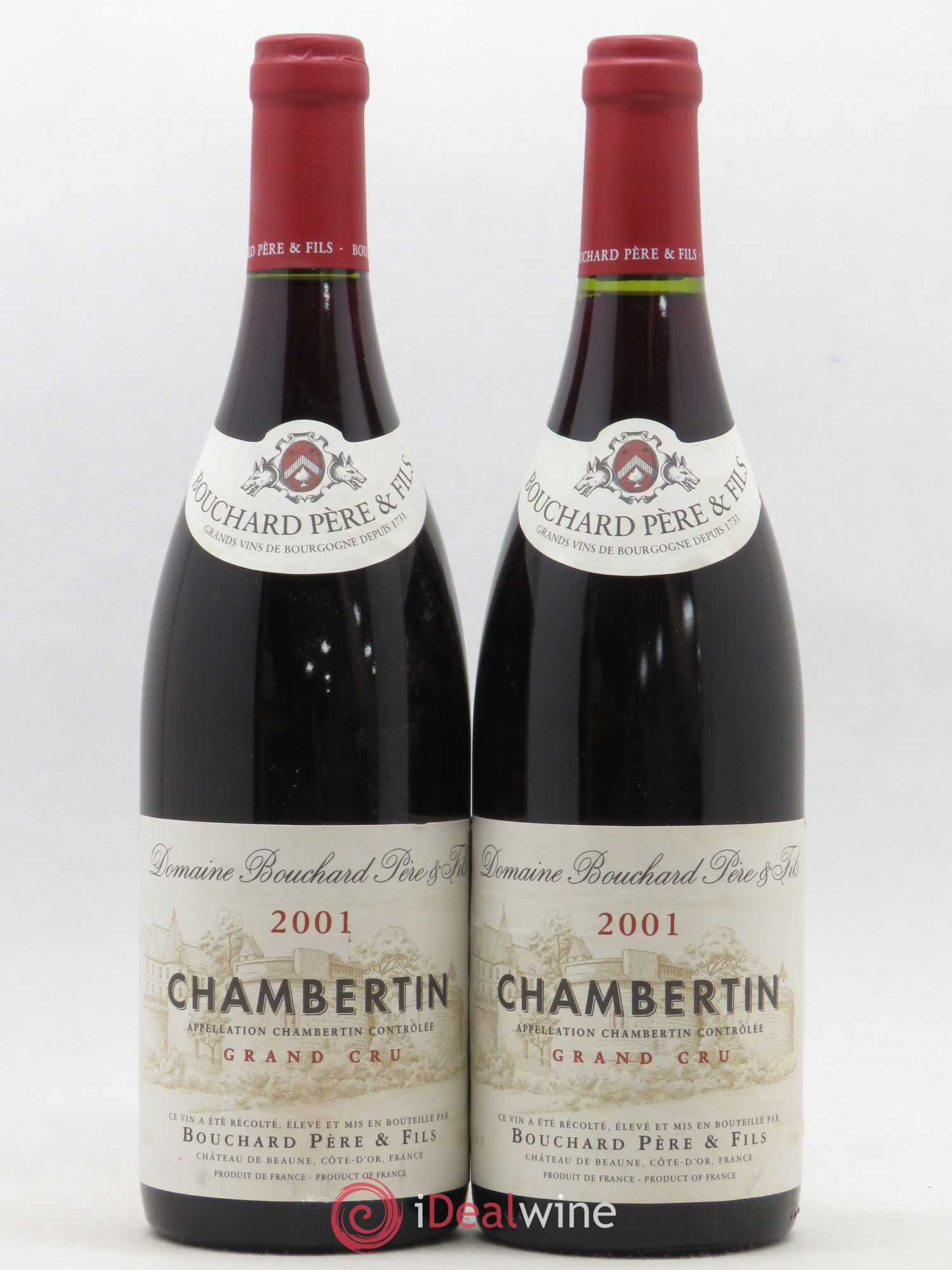 Chambertin Grand Cru Bouchard Père & Fils 2001 - Lot de 2 bouteilles - 0