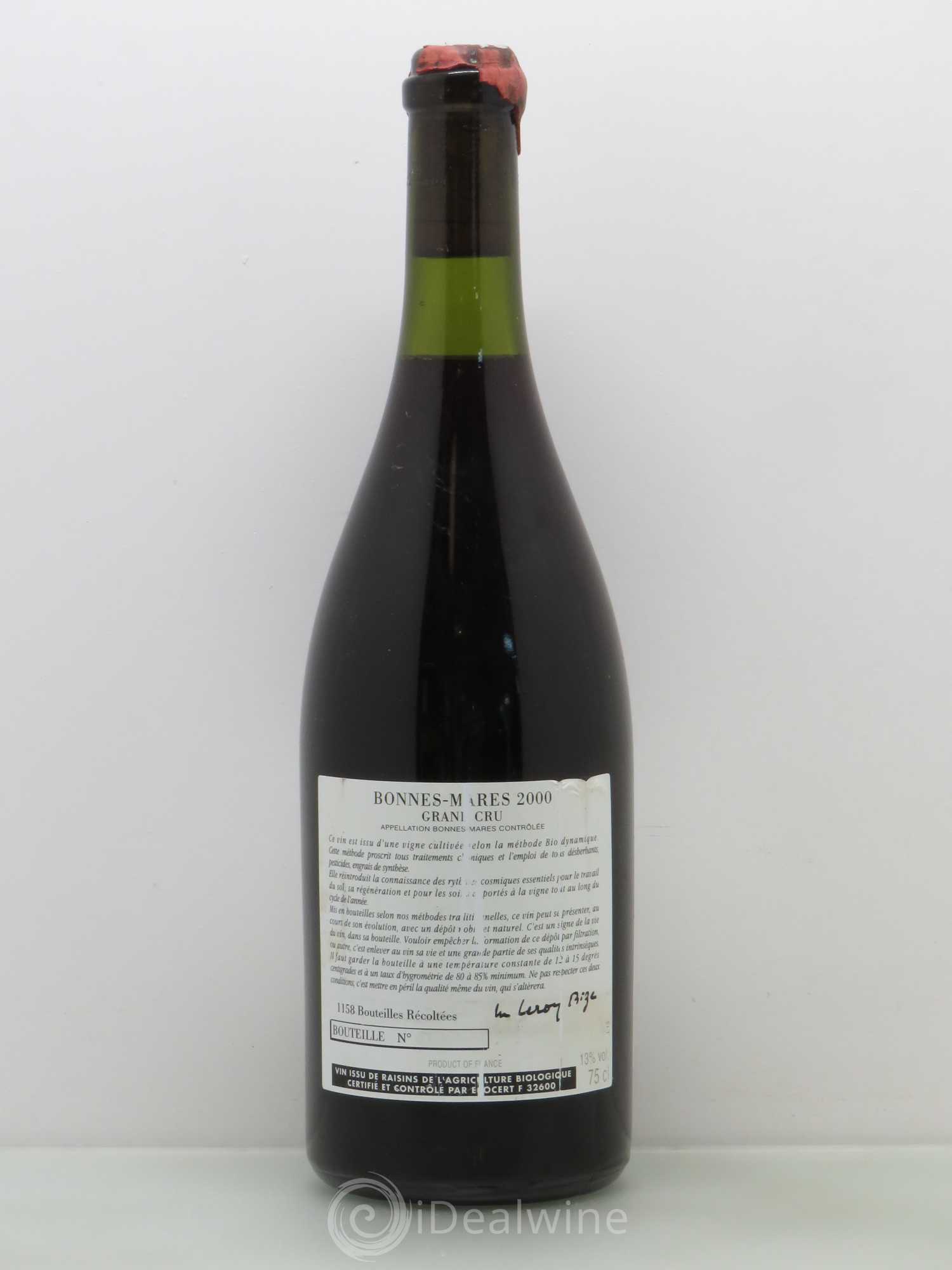 Bonnes-Mares Grand Cru d'Auvenay (Domaine) 2000 - Lot of 1 bottle - 1