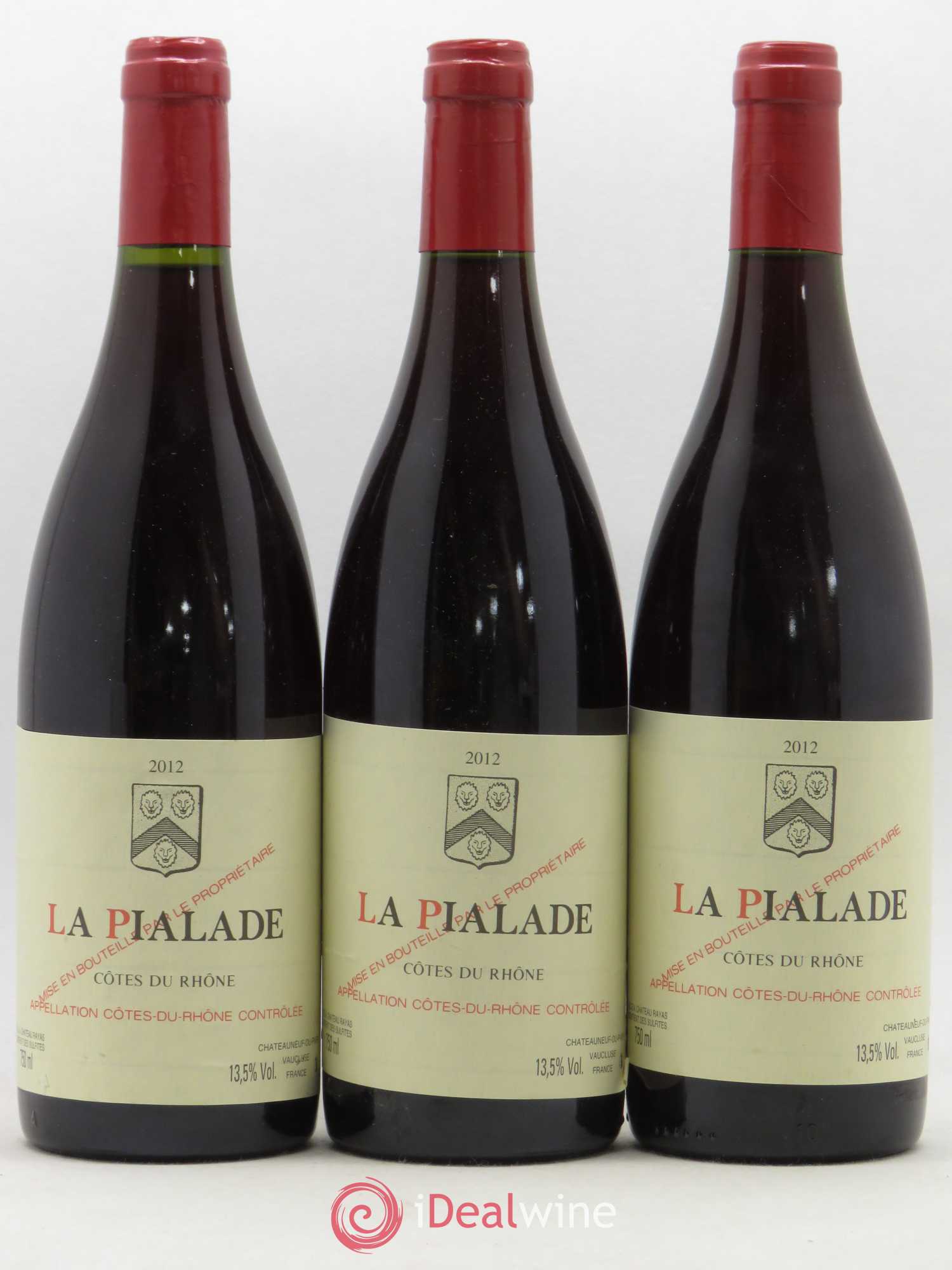 Côtes-du-Rhône La Pialade Emmanuel Reynaud 2012 - Lot de 3 bouteilles - 0