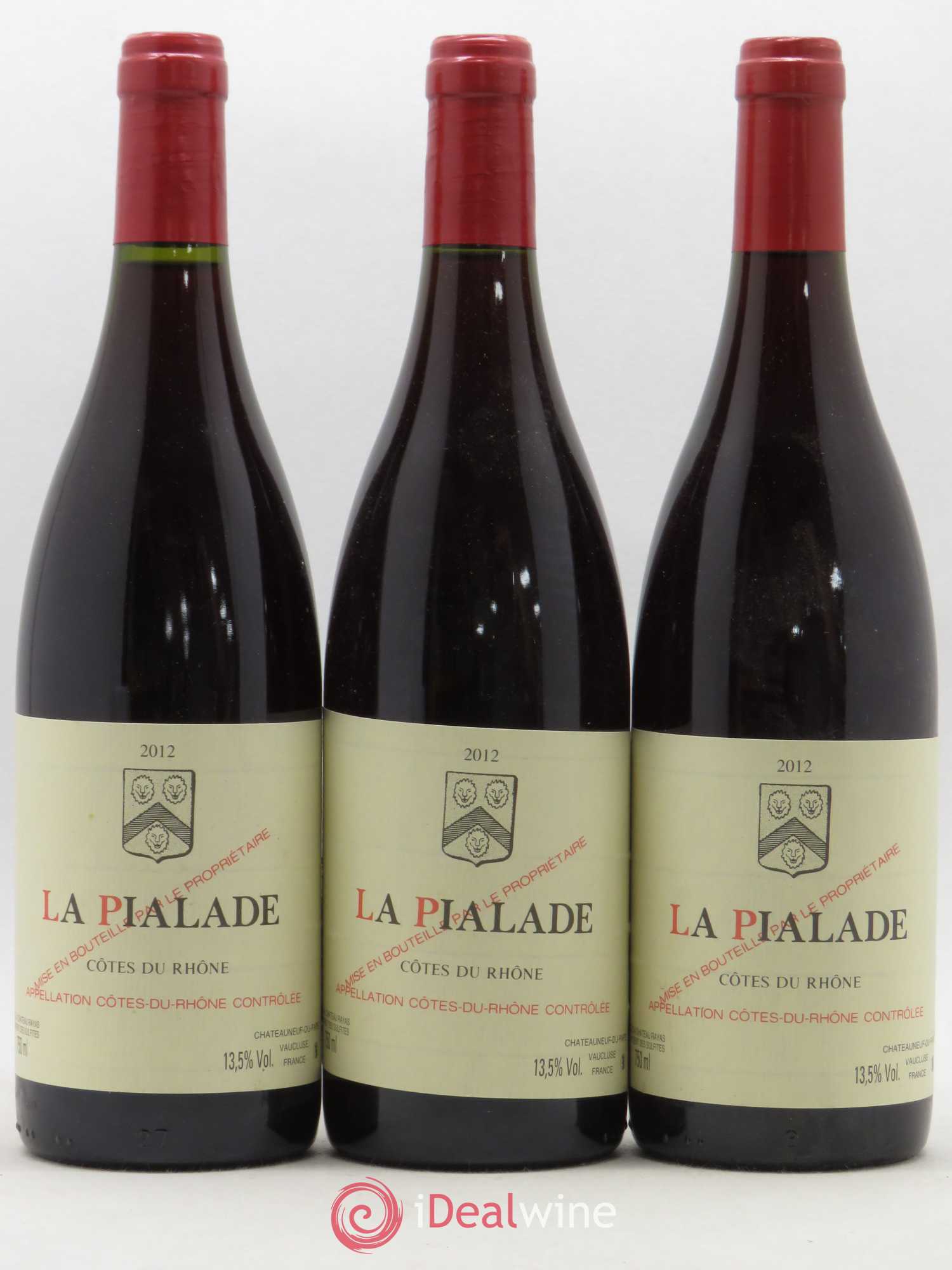 Côtes-du-Rhône La Pialade Emmanuel Reynaud 2012 - Lot de 3 bouteilles - 0